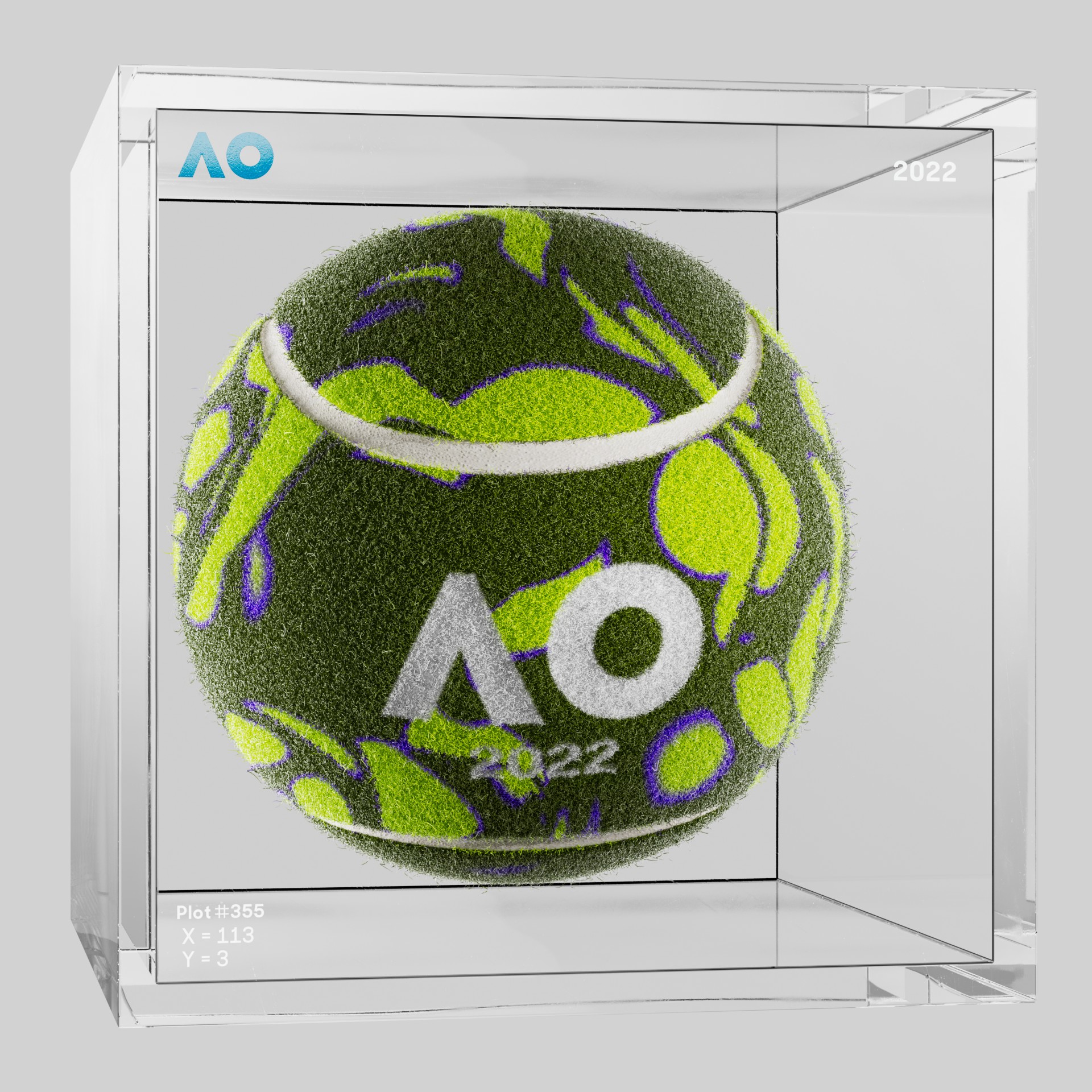 The Australian Open - The Australian Open Art Ball - AO Art Ball #188 - NFT # 188