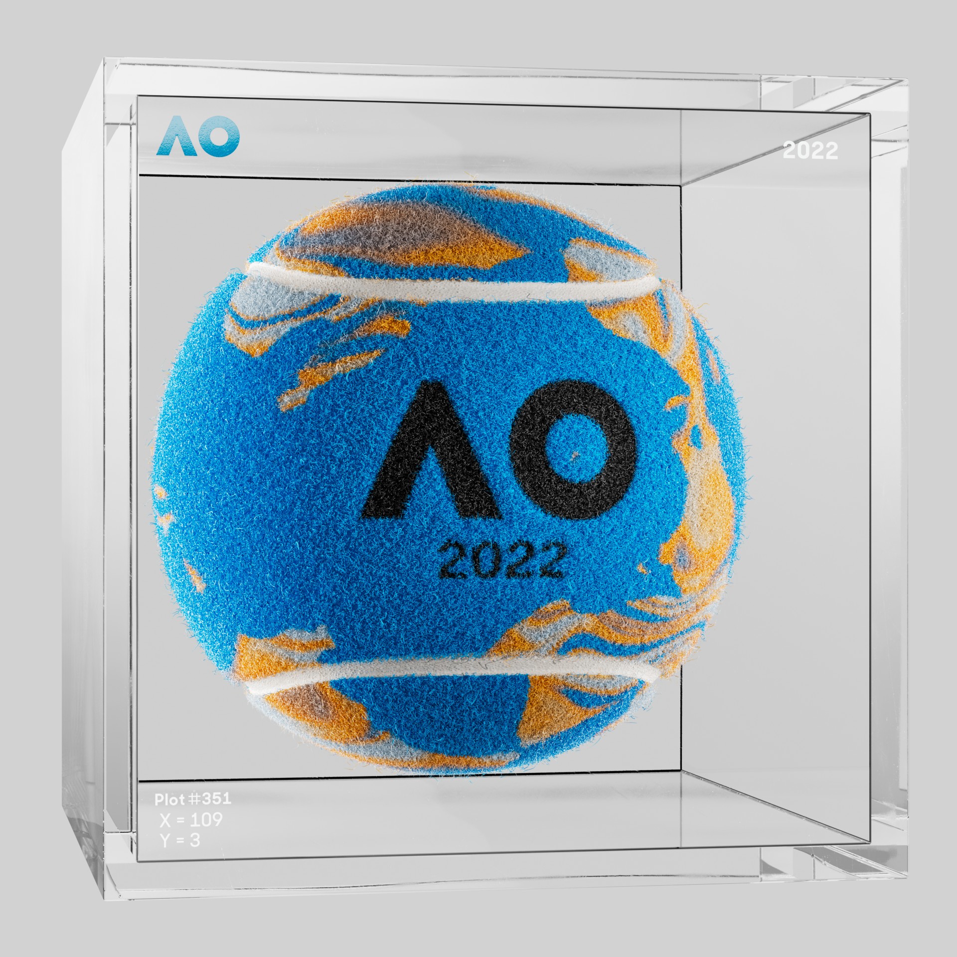 The Australian Open - The Australian Open Art Ball - AO Art Ball #1882 - NFT # 1882