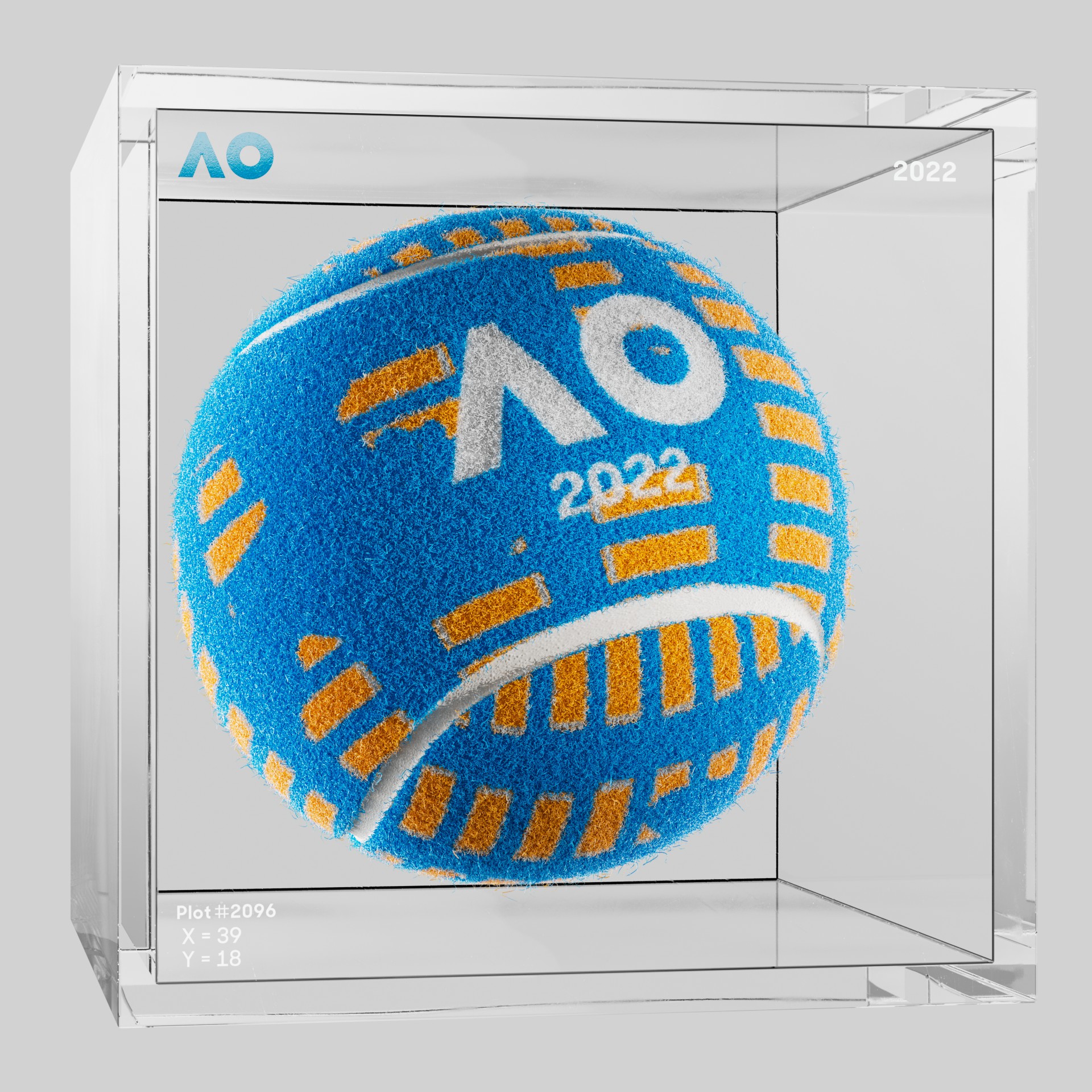 The Australian Open - The Australian Open Art Ball - AO Art Ball #1884 - NFT # 1884
