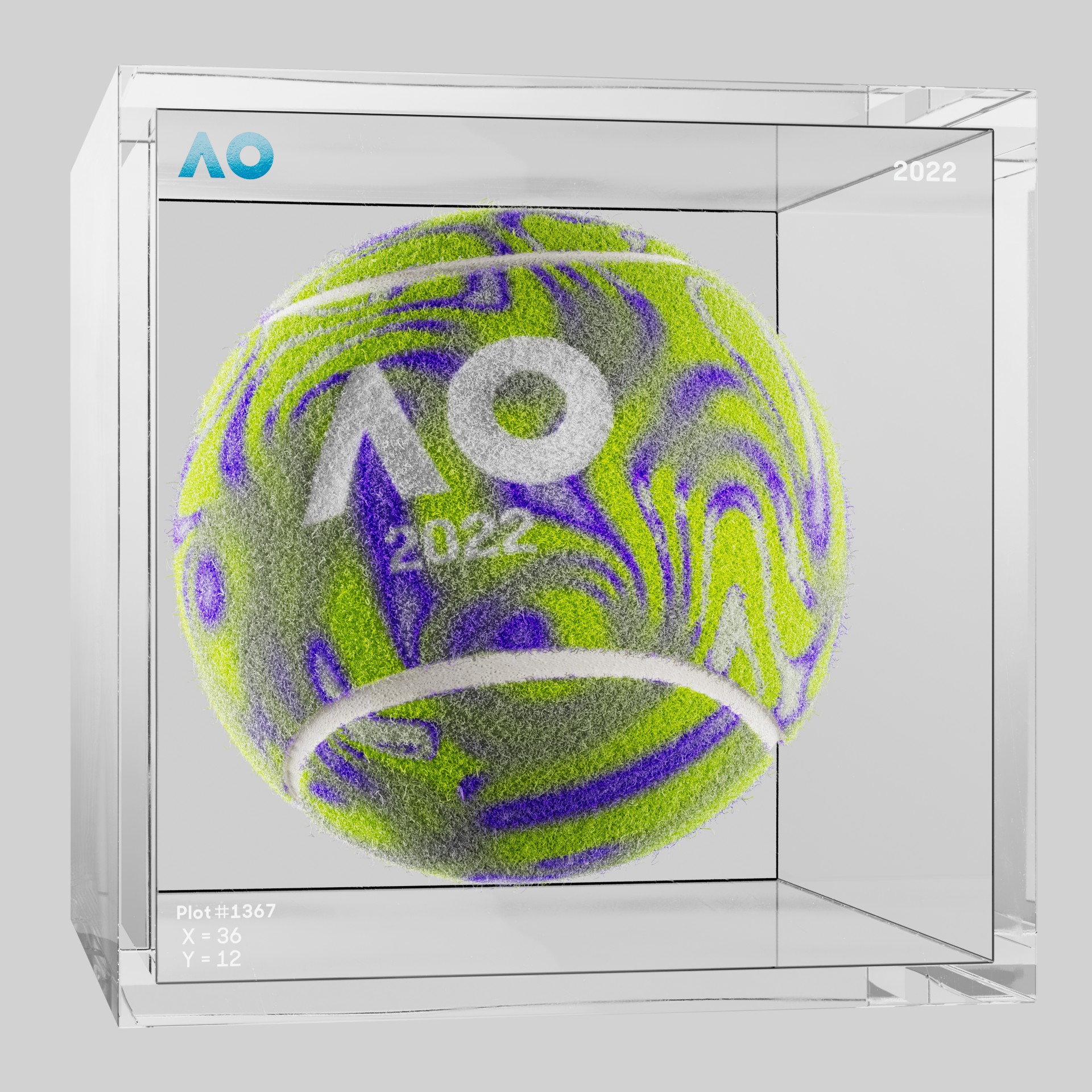 The Australian Open - The Australian Open Art Ball - AO Art Ball #1885 - NFT # 1885