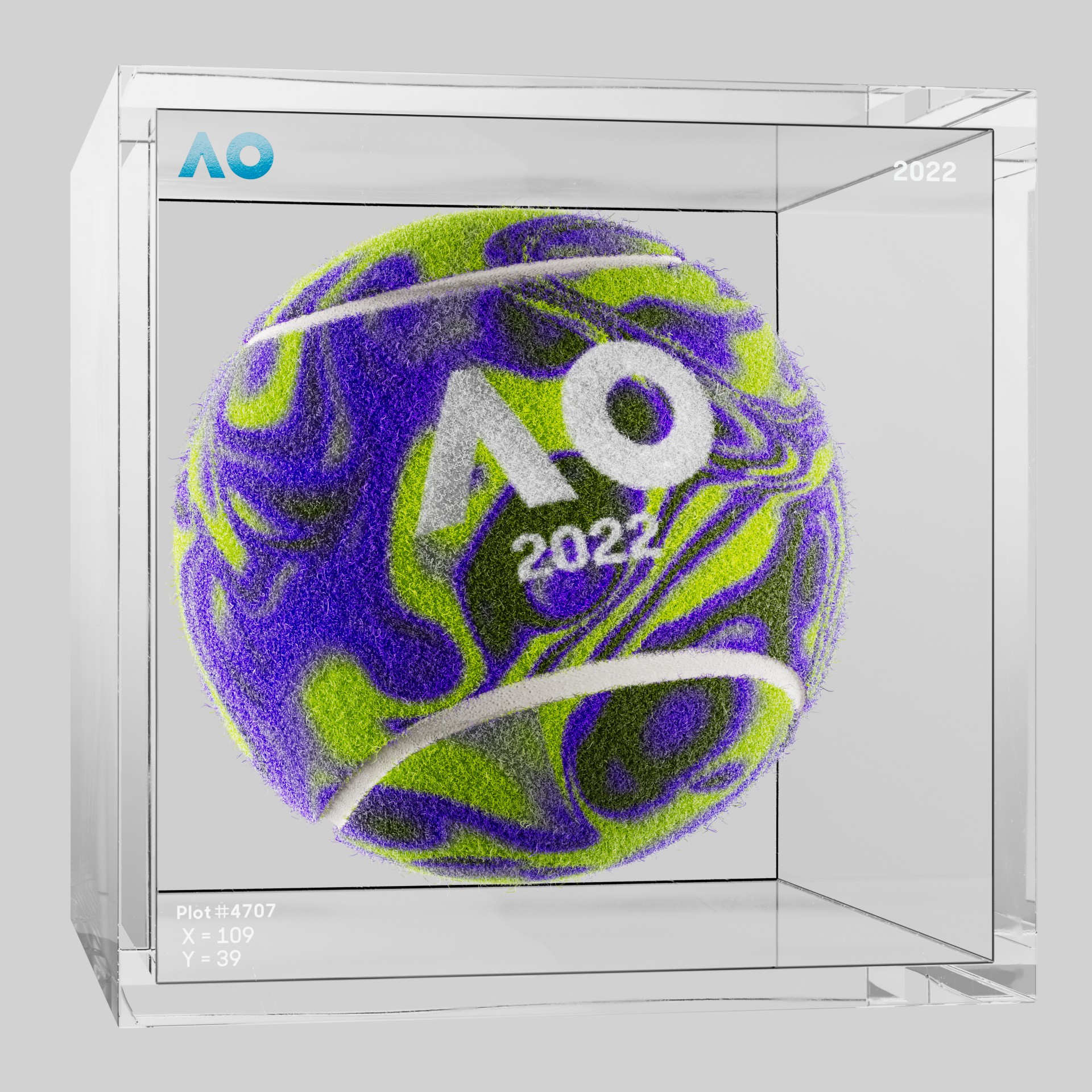 The Australian Open - The Australian Open Art Ball - AO Art Ball #1886 - NFT # 1886