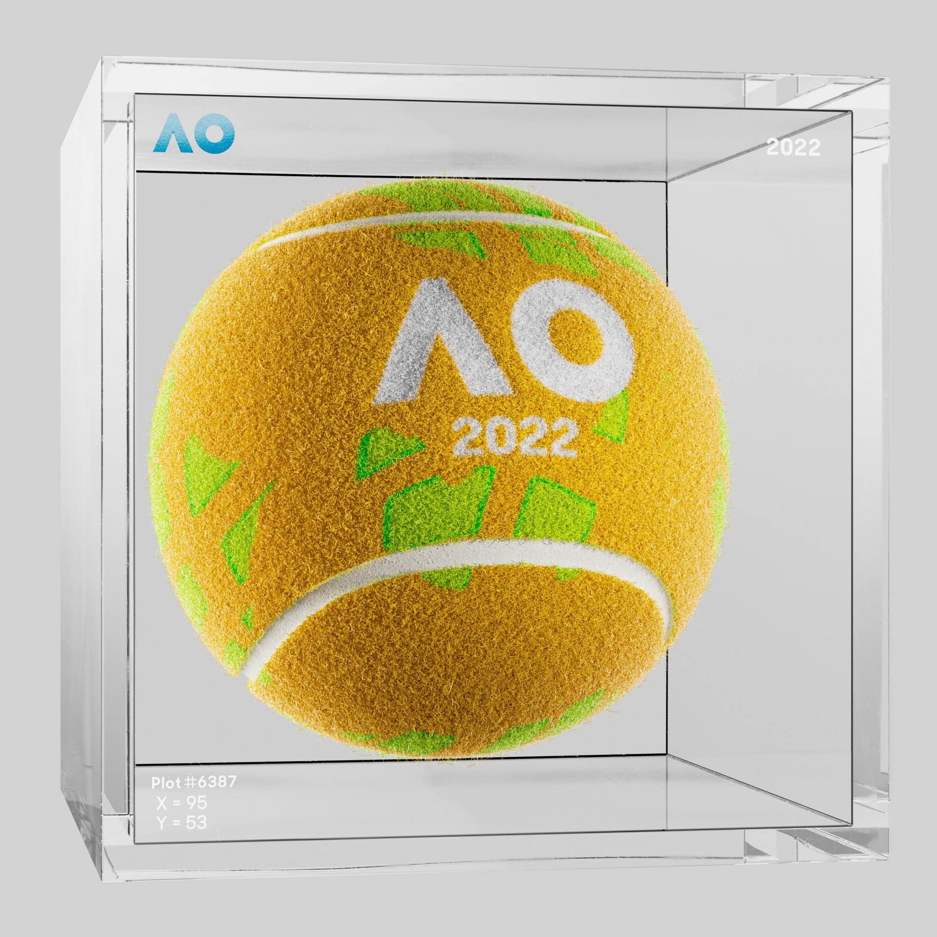 The Australian Open - The Australian Open Art Ball - AO Art Ball #1887 - NFT # 1887