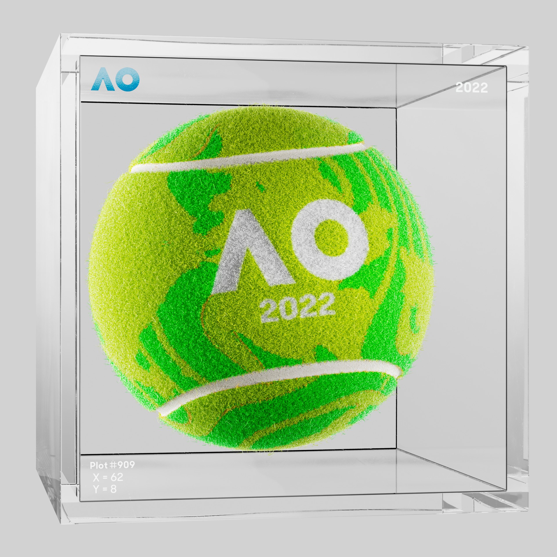 The Australian Open - The Australian Open Art Ball - AO Art Ball #1888 - NFT # 1888