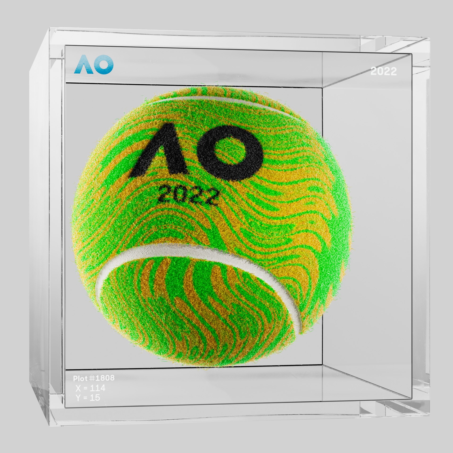 The Australian Open - The Australian Open Art Ball - AO Art Ball #189 - NFT # 189