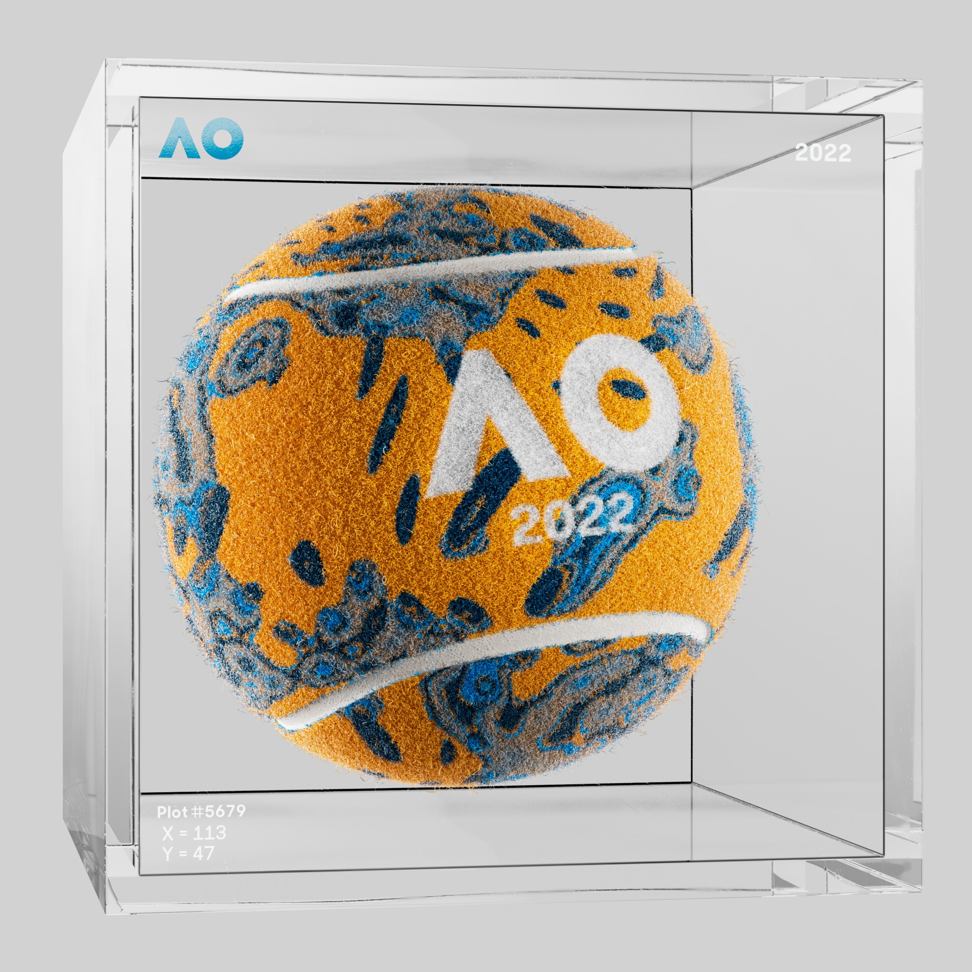 The Australian Open - The Australian Open Art Ball - AO Art Ball #1894 - NFT # 1894