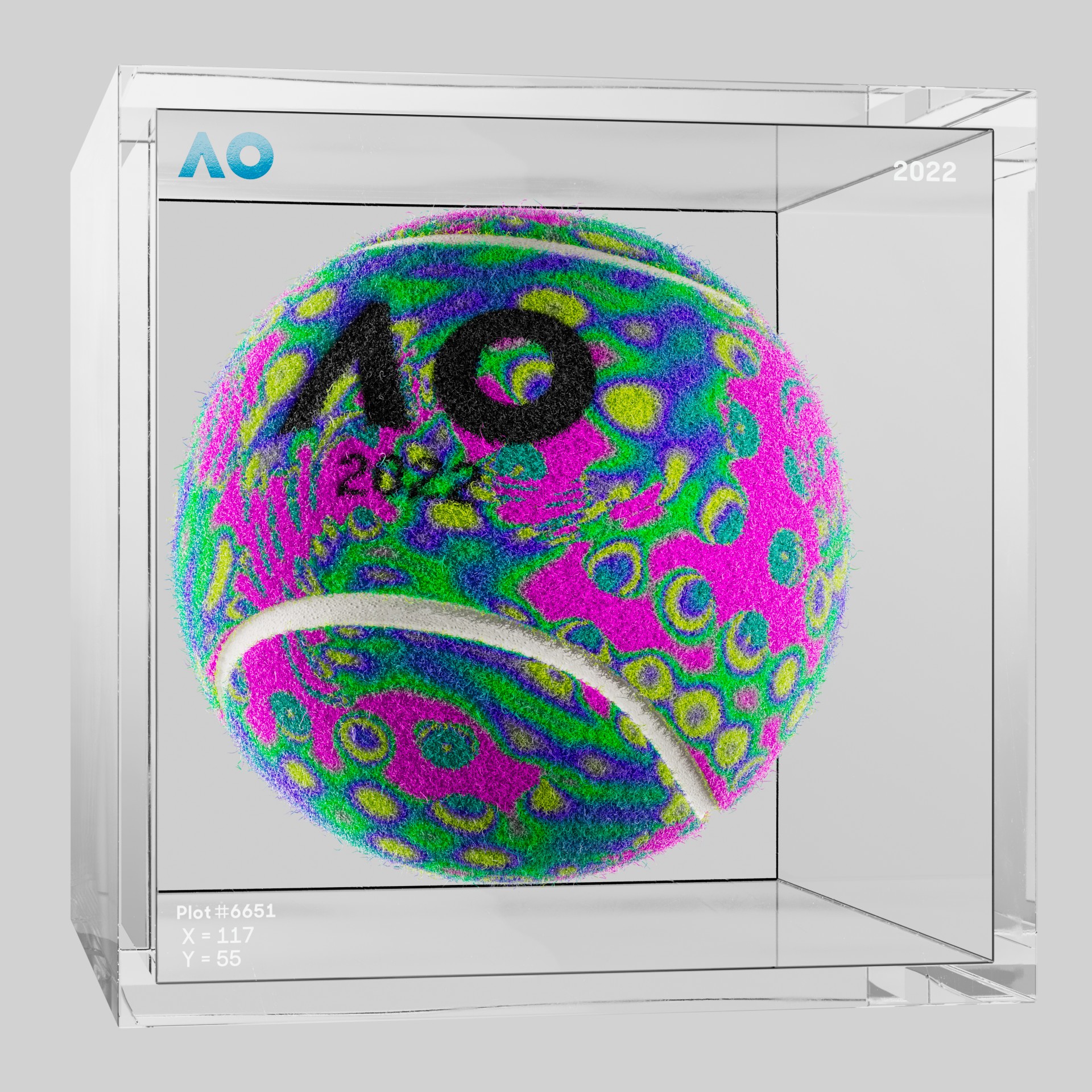 The Australian Open - The Australian Open Art Ball - AO Art Ball #1899 - NFT # 1899