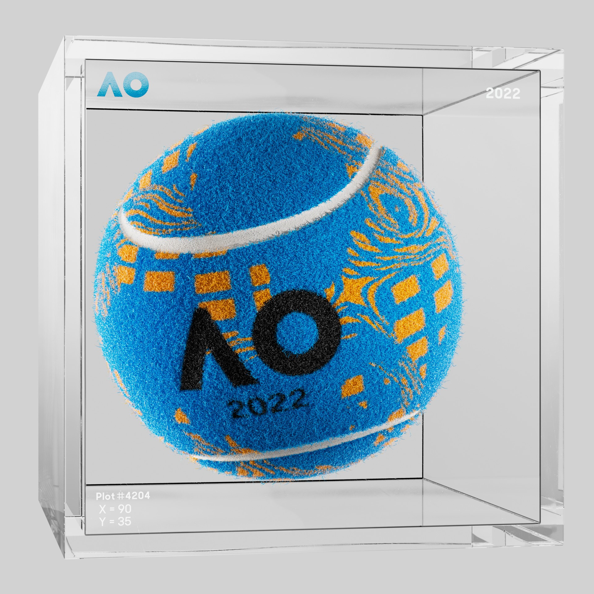 The Australian Open - The Australian Open Art Ball - AO Art Ball #19 - NFT # 19