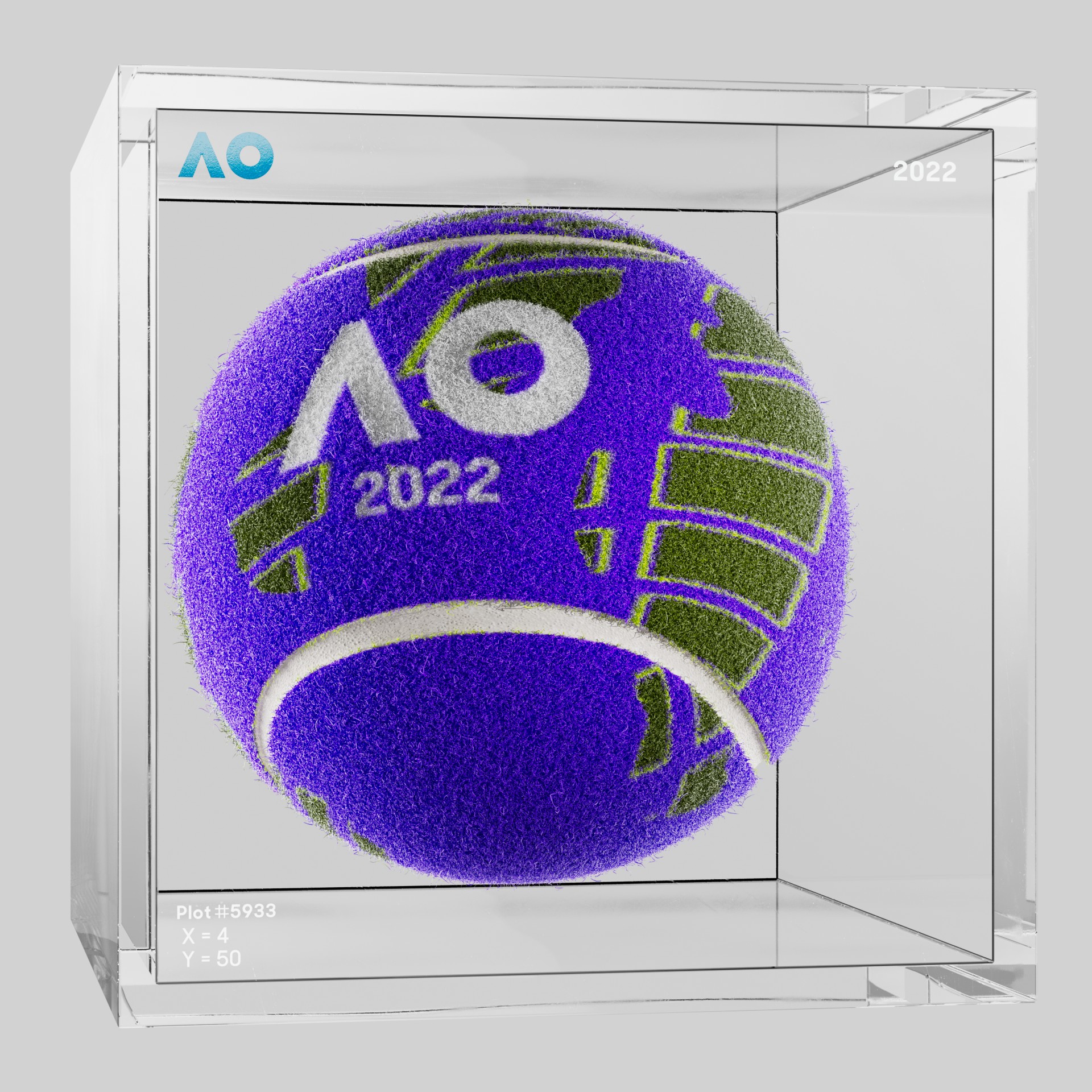 The Australian Open - The Australian Open Art Ball - AO Art Ball #190 - NFT # 190
