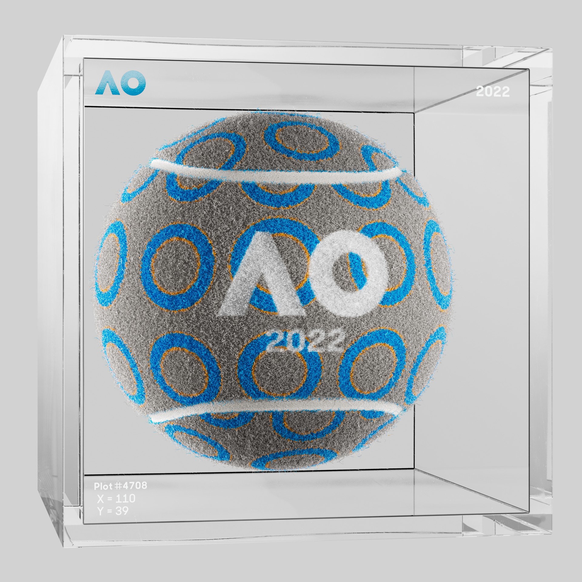 The Australian Open - The Australian Open Art Ball - AO Art Ball #1901 - NFT # 1901