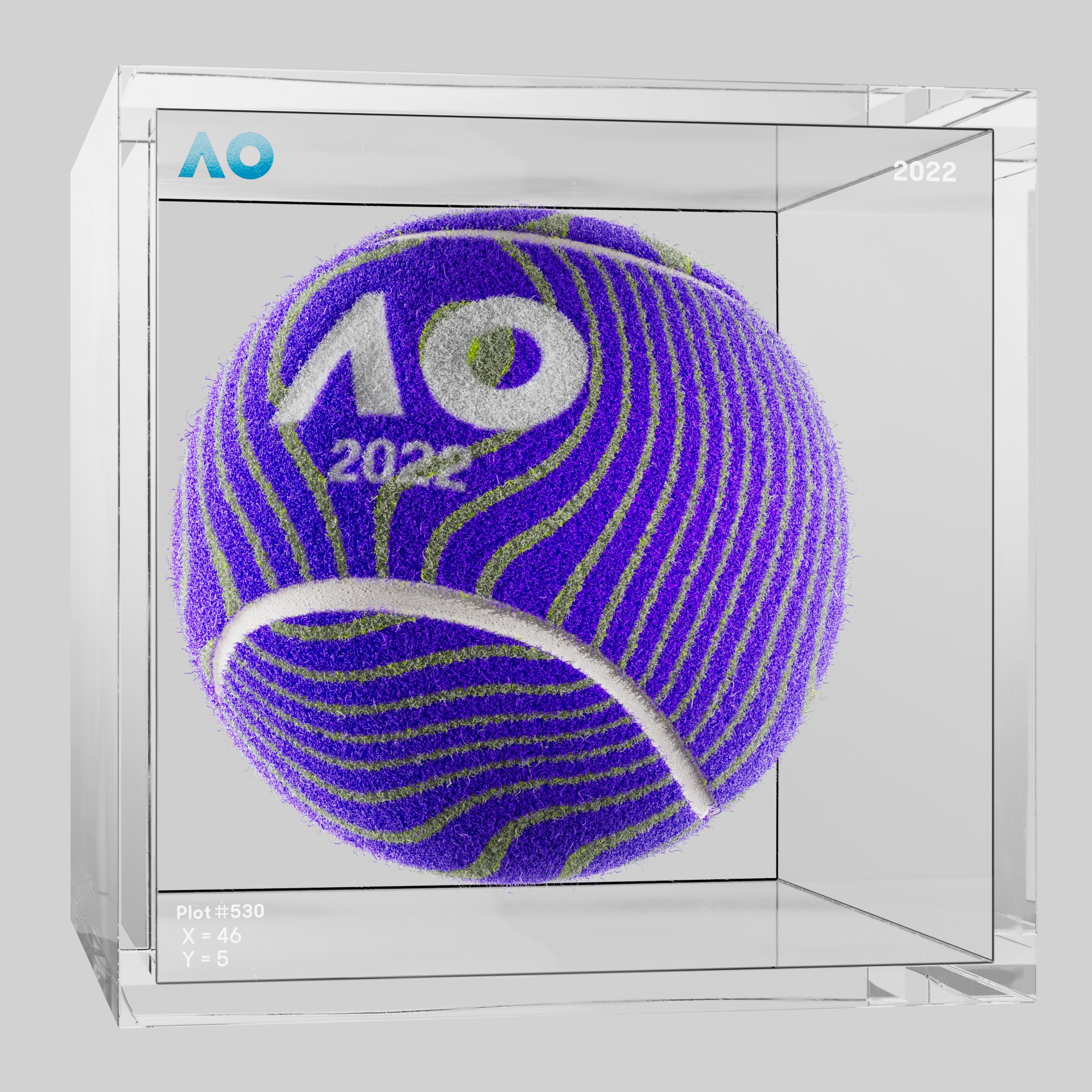 The Australian Open - The Australian Open Art Ball - AO Art Ball #1902 - NFT # 1902