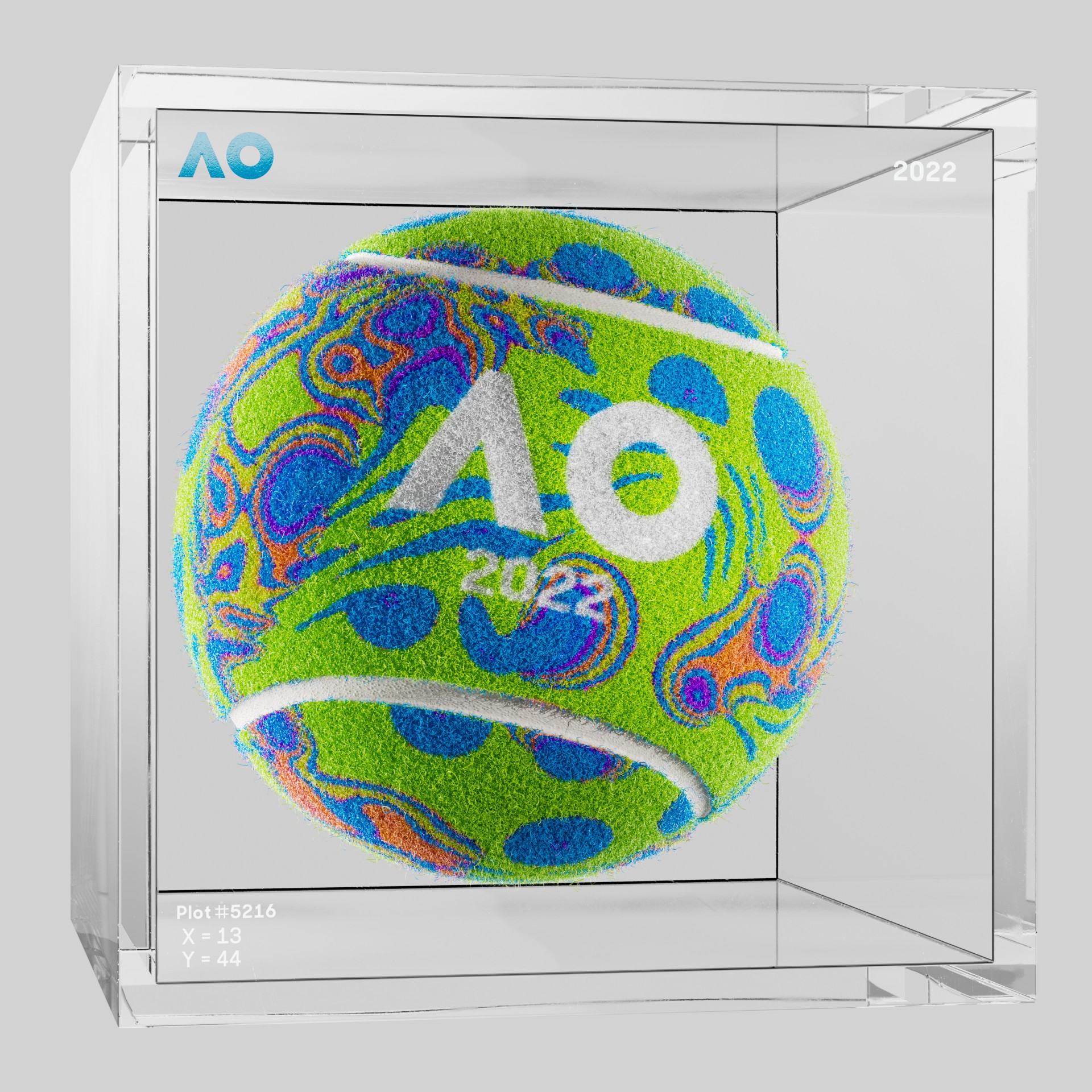 The Australian Open - The Australian Open Art Ball - AO Art Ball #1903 - NFT # 1903