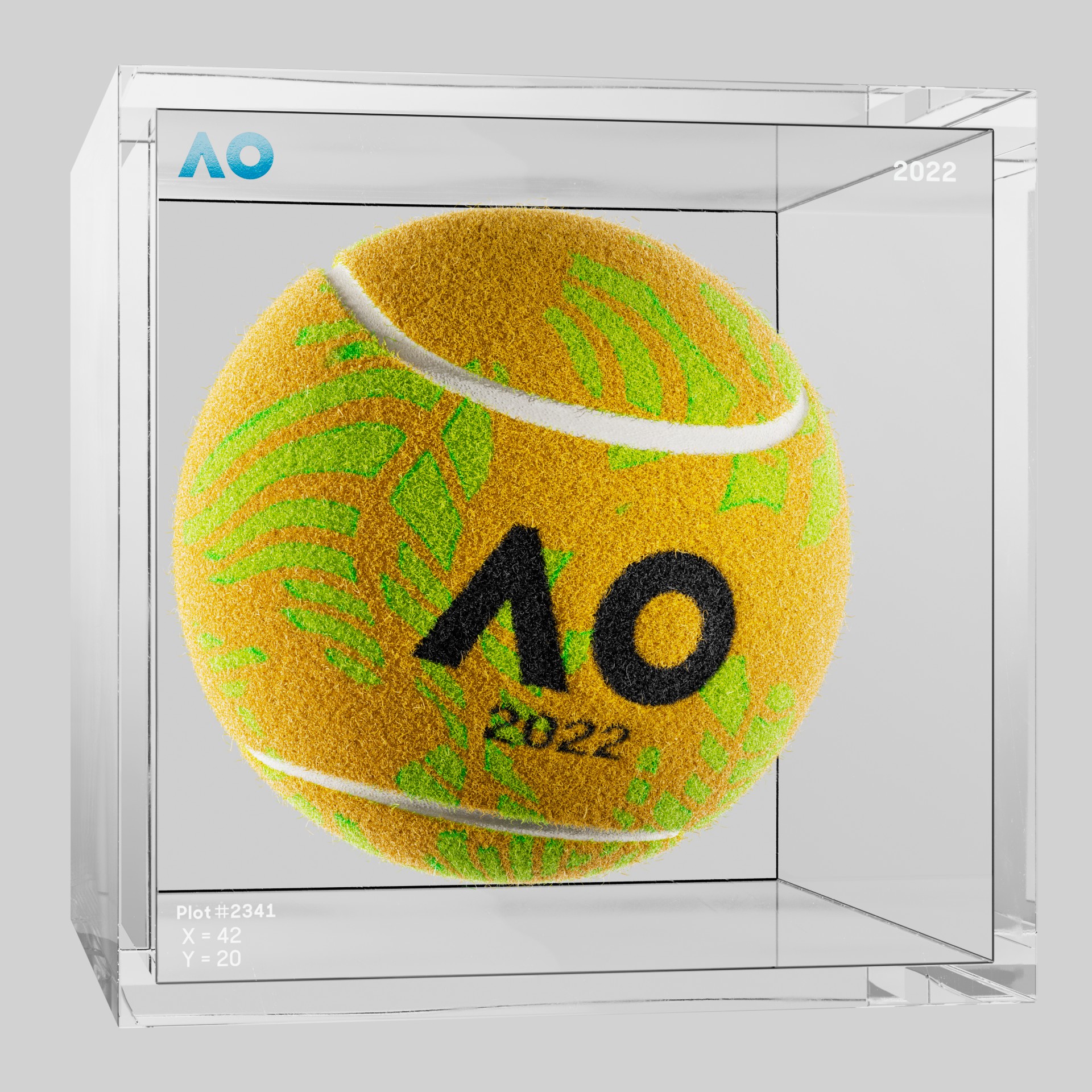 The Australian Open - The Australian Open Art Ball - AO Art Ball #1905 - NFT # 1905