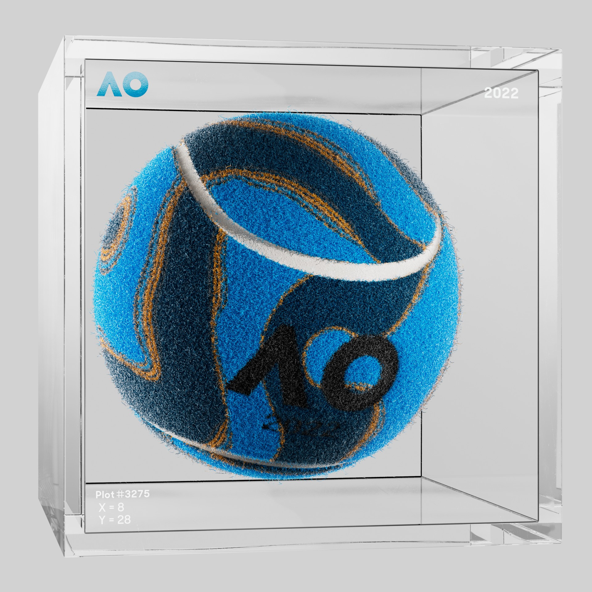 The Australian Open - The Australian Open Art Ball - AO Art Ball #1906 - NFT # 1906