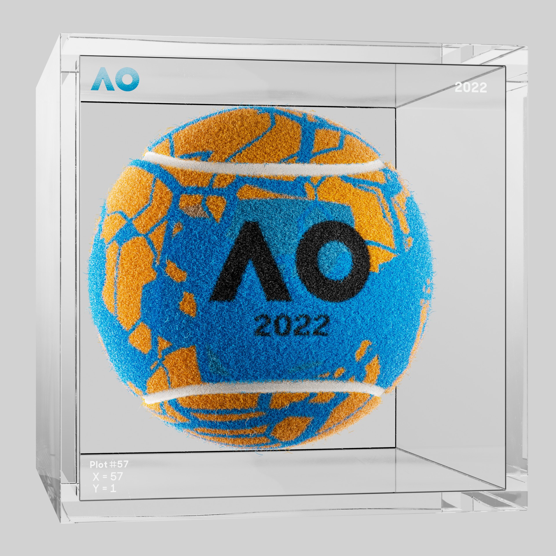 The Australian Open - The Australian Open Art Ball - AO Art Ball #191 - NFT # 191