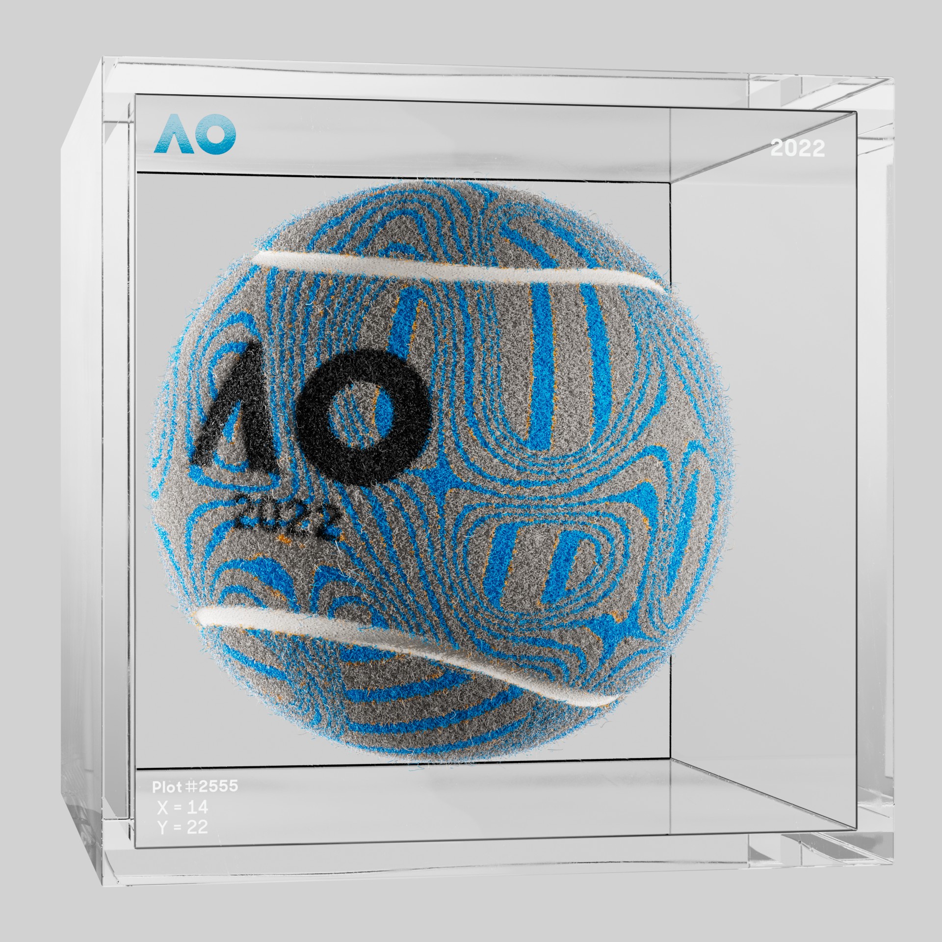 The Australian Open - The Australian Open Art Ball - AO Art Ball #1910 - NFT # 1910