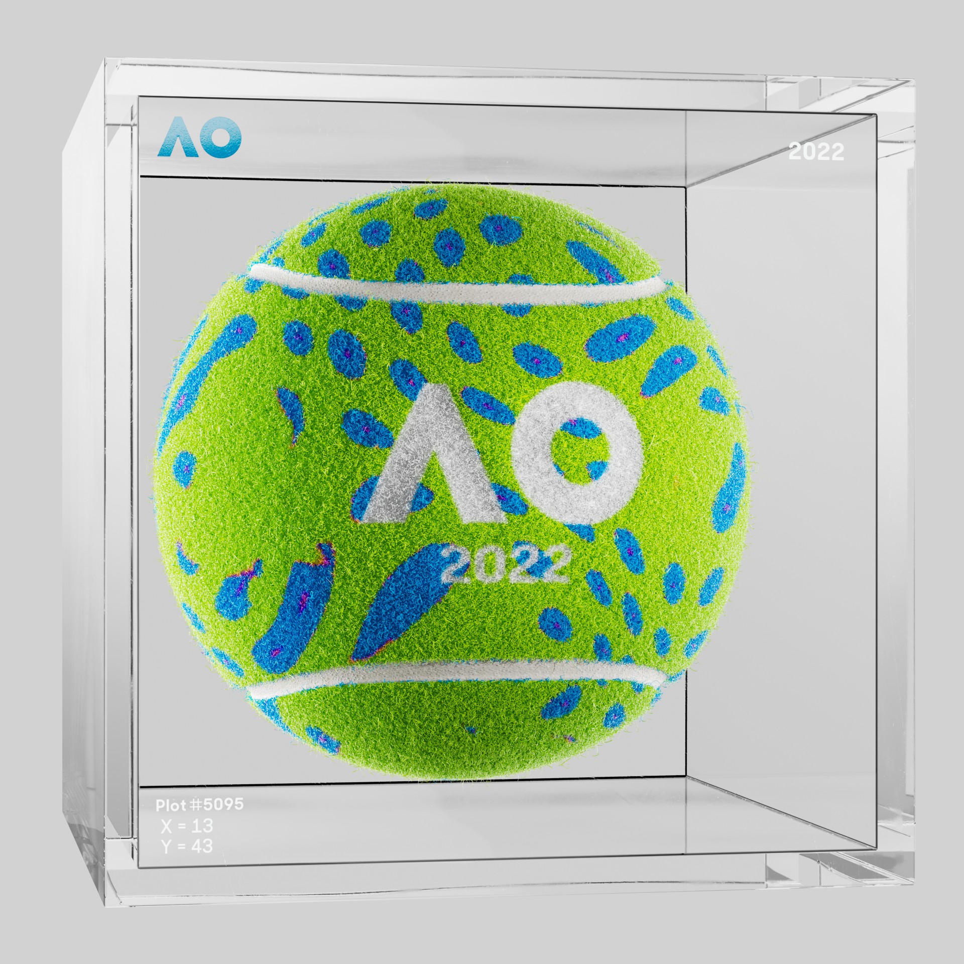 The Australian Open - The Australian Open Art Ball - AO Art Ball #1914 - NFT # 1914