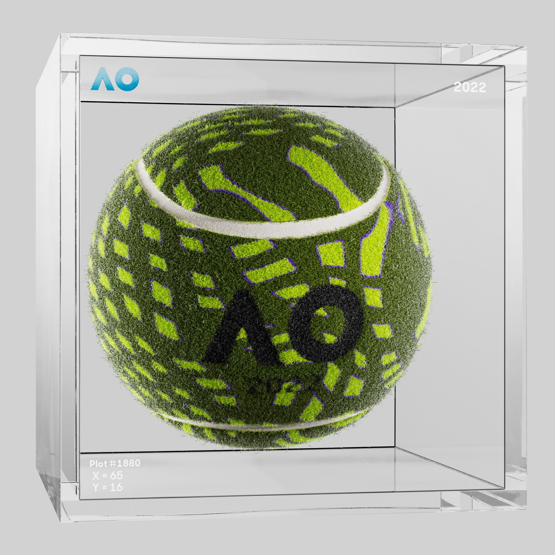 The Australian Open - The Australian Open Art Ball - AO Art Ball #1918 - NFT # 1918