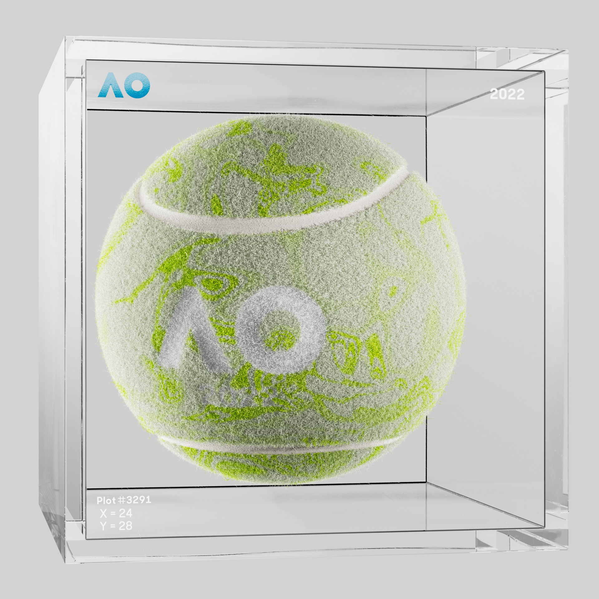 The Australian Open - The Australian Open Art Ball - AO Art Ball #1919 - NFT # 1919