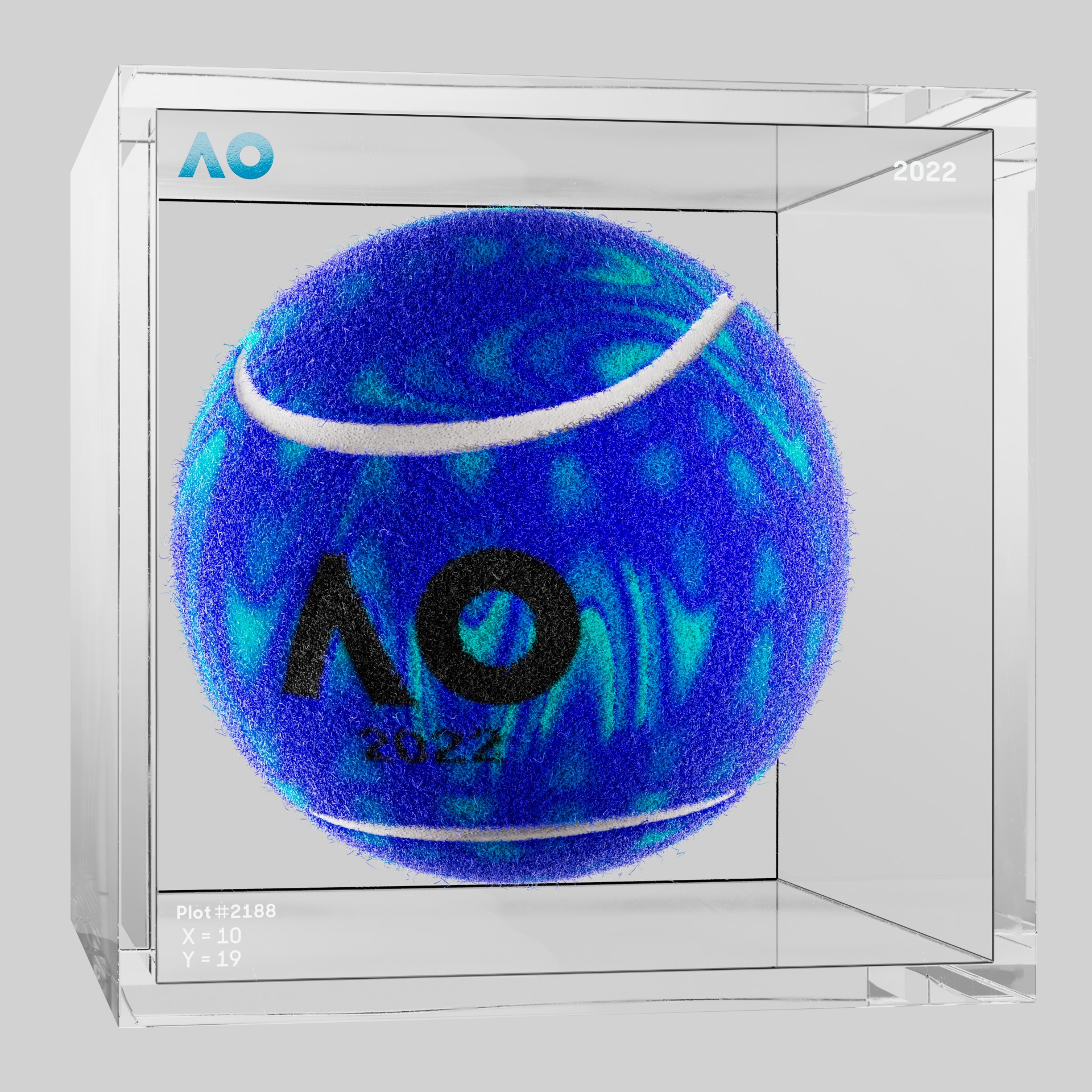 The Australian Open - The Australian Open Art Ball - AO Art Ball #192 - NFT # 192