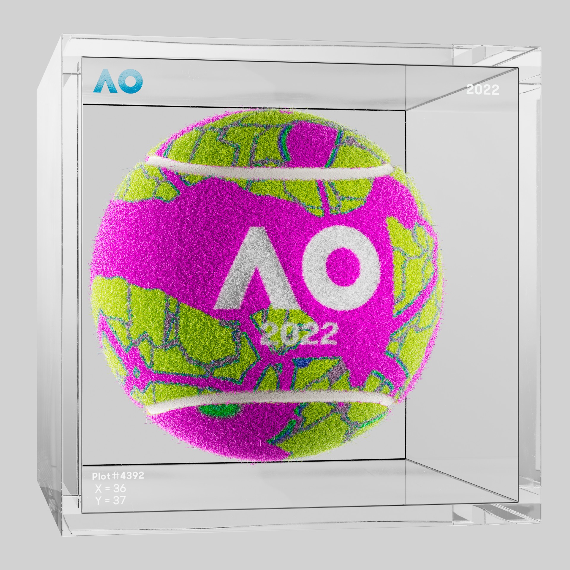 The Australian Open - The Australian Open Art Ball - AO Art Ball #1921 - NFT # 1921