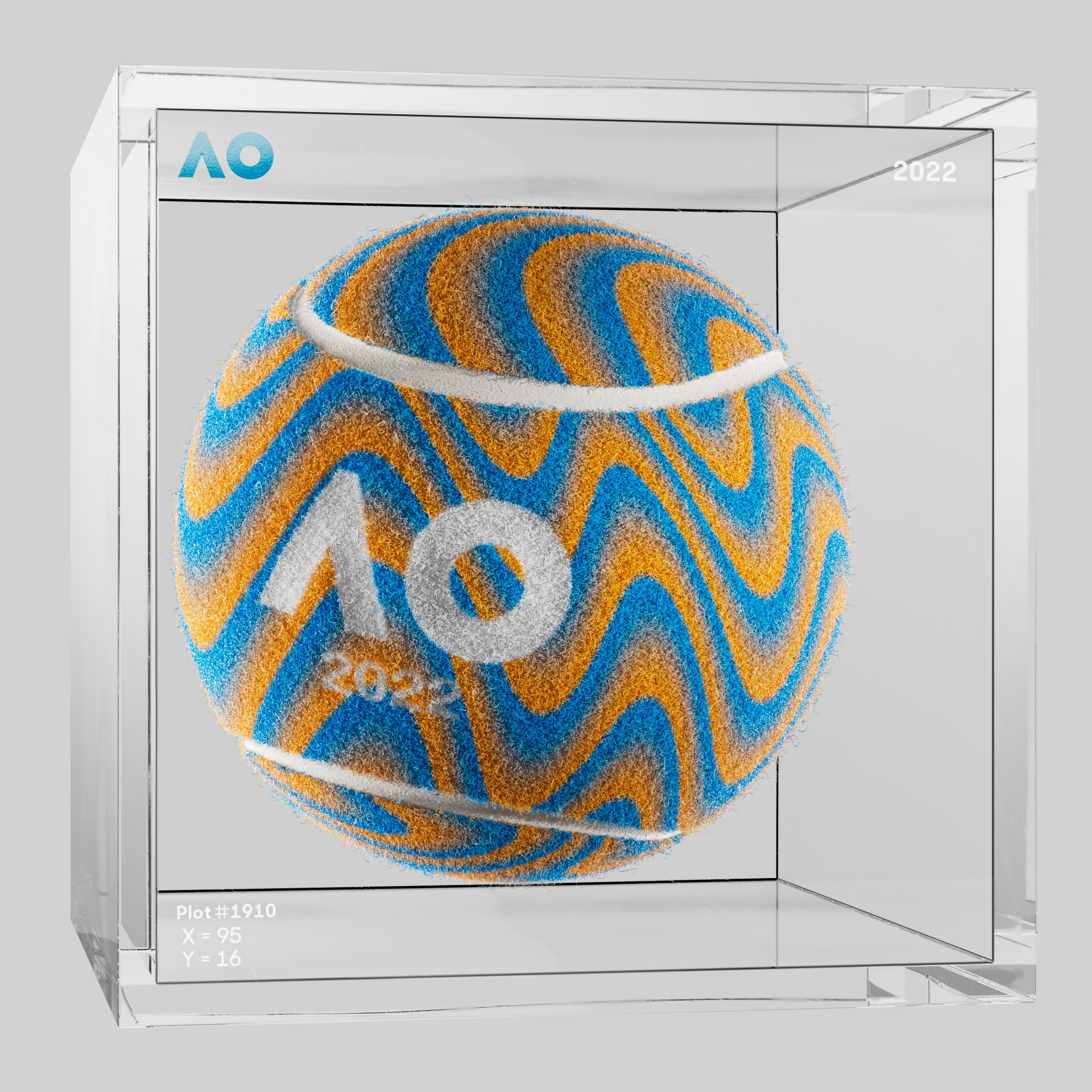 The Australian Open - The Australian Open Art Ball - AO Art Ball #1929 - NFT # 1929