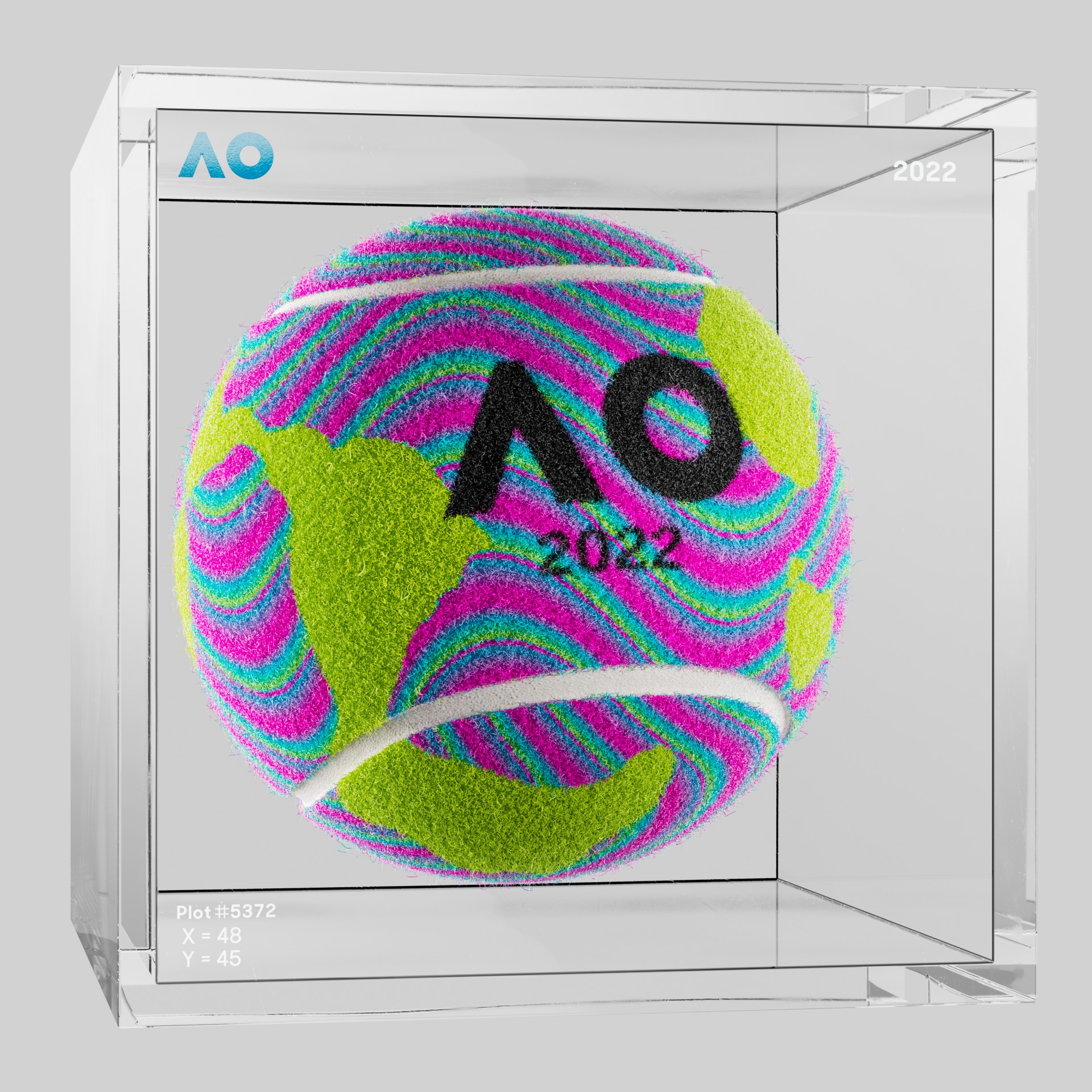 The Australian Open - The Australian Open Art Ball - AO Art Ball #1931 - NFT # 1931