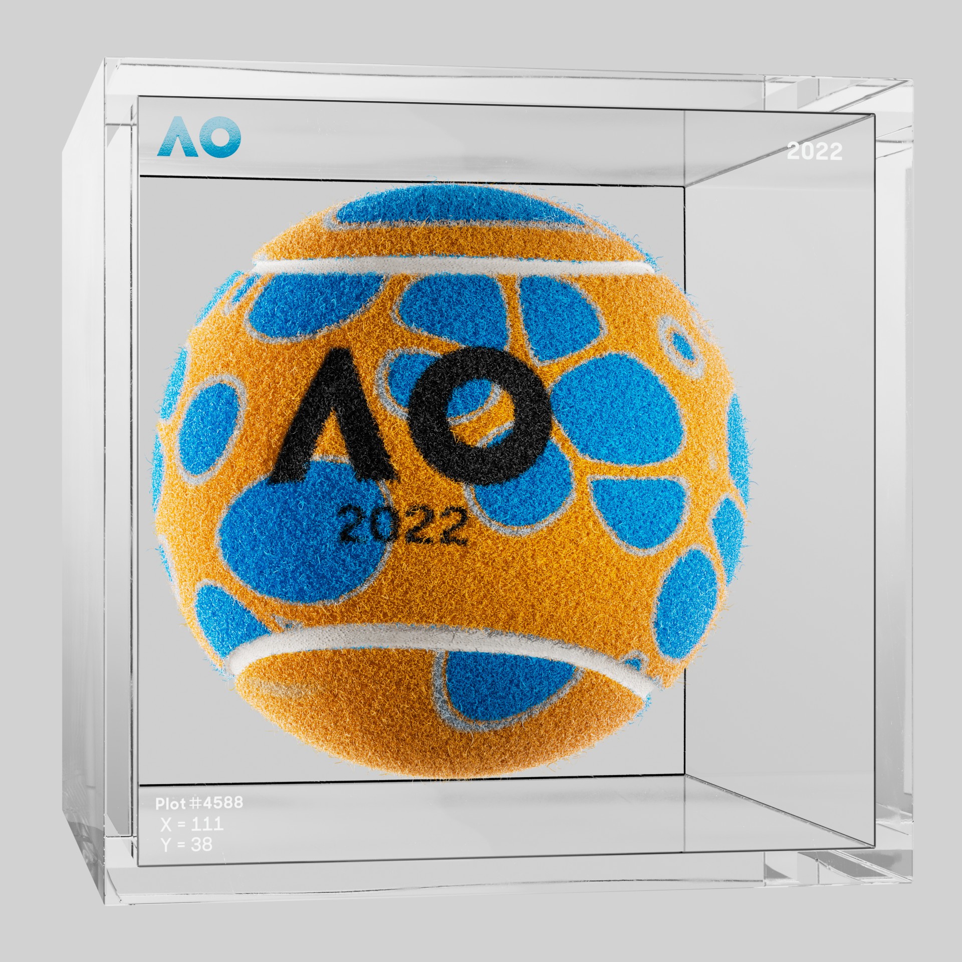 The Australian Open - The Australian Open Art Ball - AO Art Ball #1933 - NFT # 1933