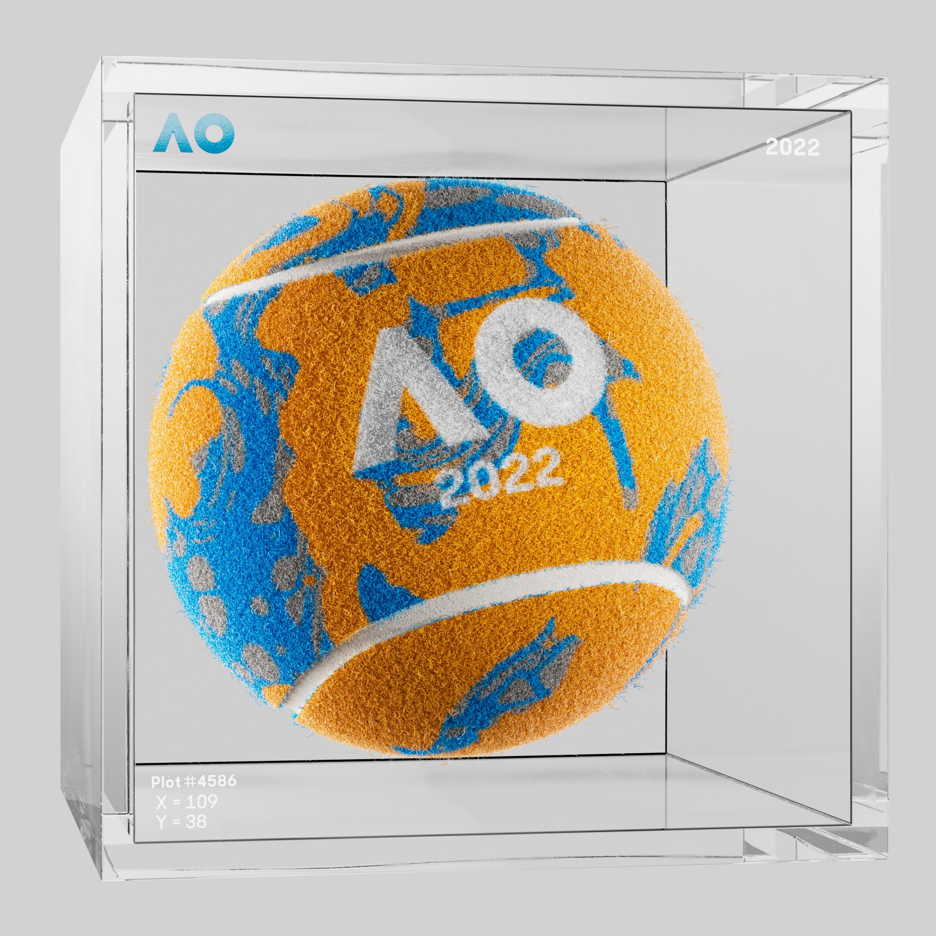 The Australian Open - The Australian Open Art Ball - AO Art Ball #194 - NFT # 194