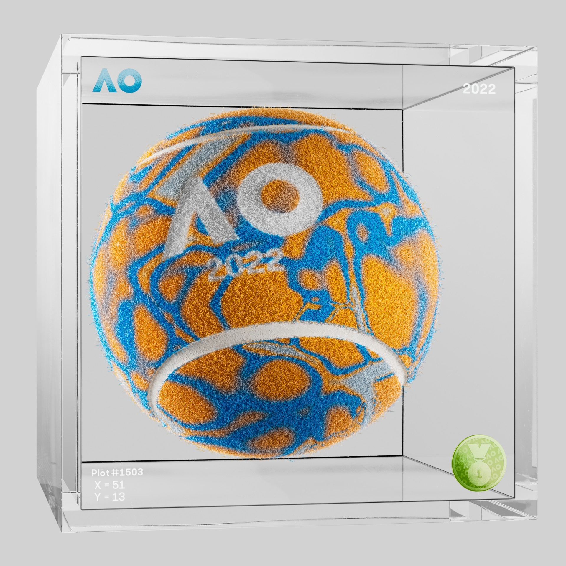 The Australian Open - The Australian Open Art Ball - AO Art Ball #1942 - NFT # 1942
