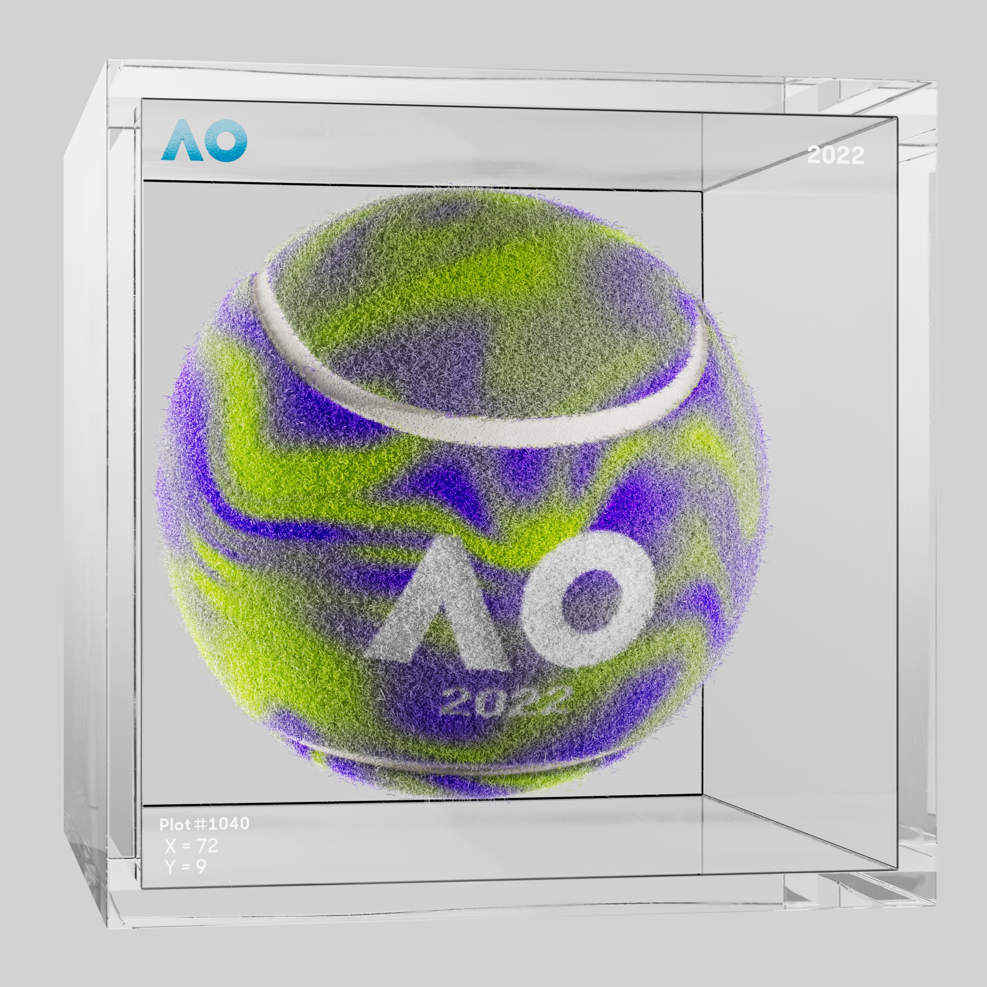 The Australian Open - The Australian Open Art Ball - AO Art Ball #1943 - NFT # 1943