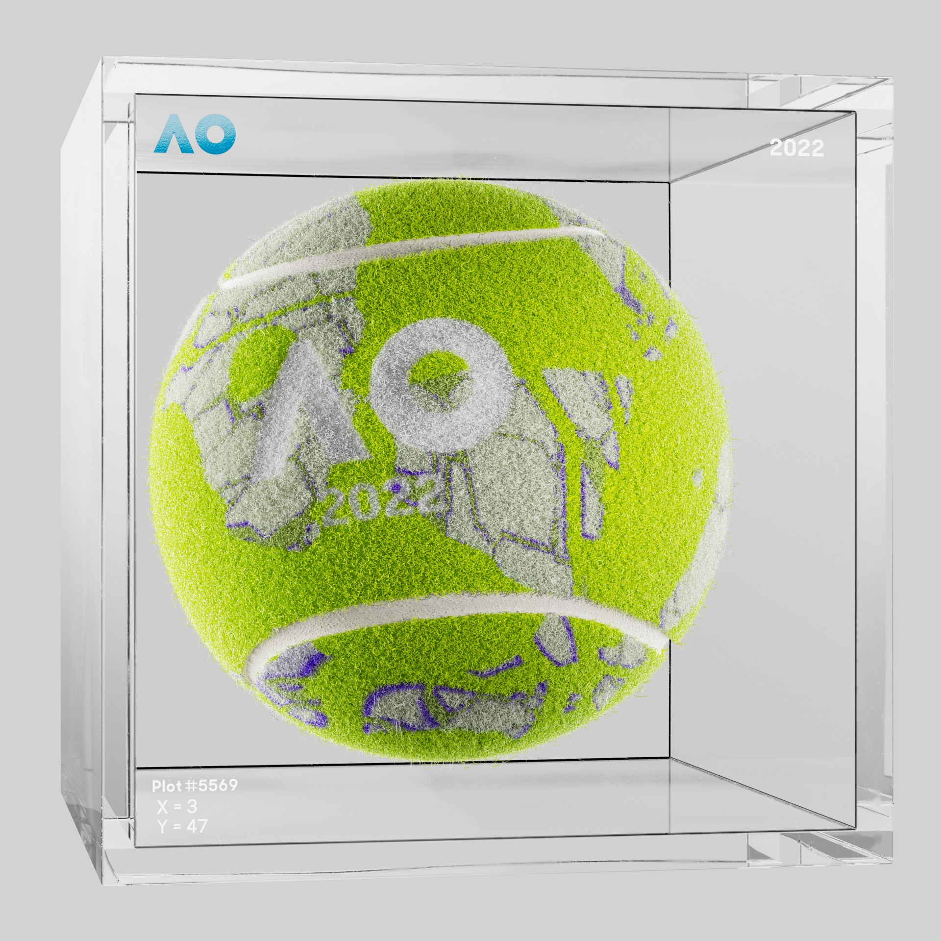 The Australian Open - The Australian Open Art Ball - AO Art Ball #1944 - NFT # 1944