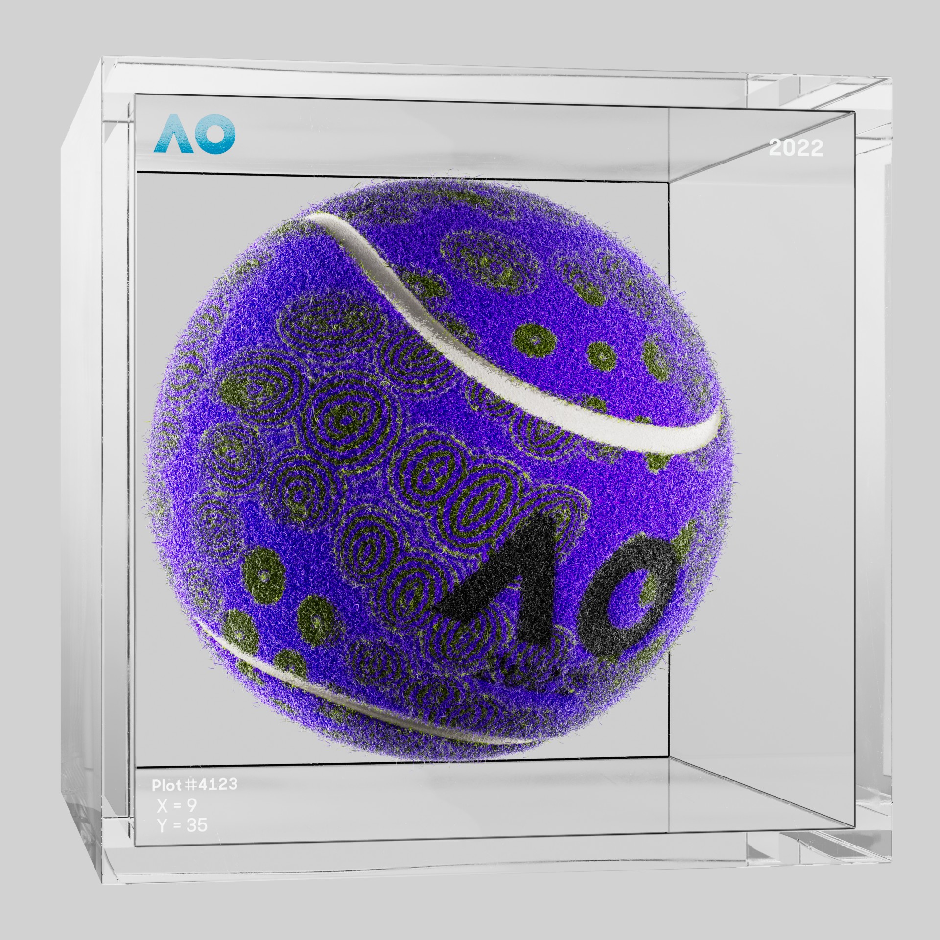 The Australian Open - The Australian Open Art Ball - AO Art Ball #1945 - NFT # 1945