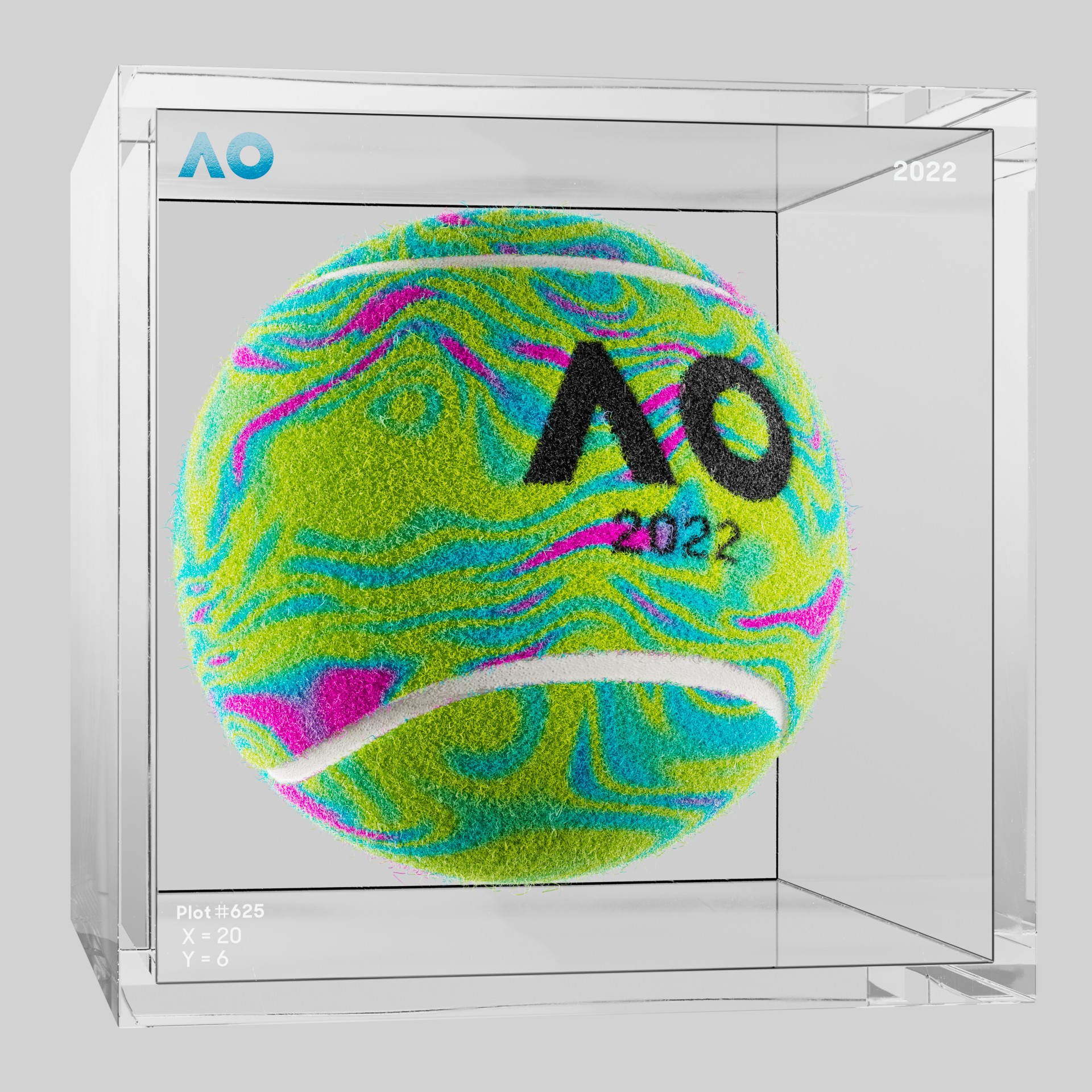 The Australian Open - The Australian Open Art Ball - AO Art Ball #1947 - NFT # 1947