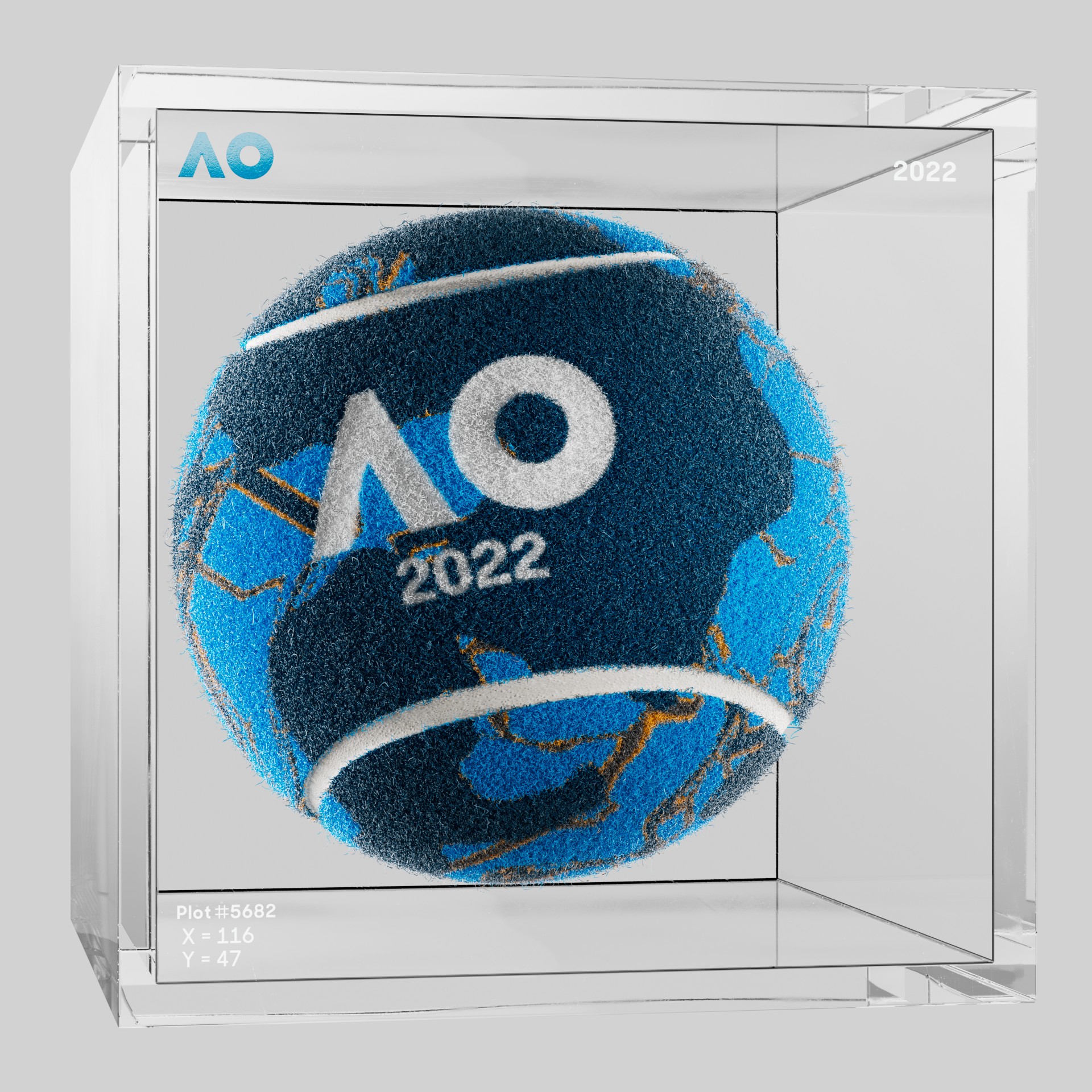 The Australian Open - The Australian Open Art Ball - AO Art Ball #1948 - NFT # 1948