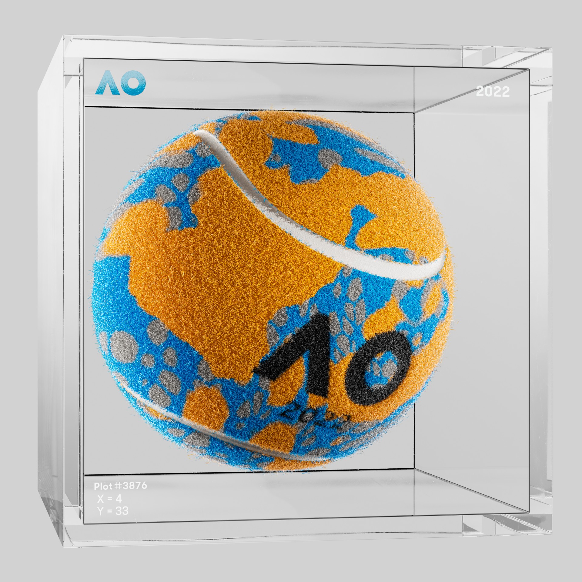 The Australian Open - The Australian Open Art Ball - AO Art Ball #1949 - NFT # 1949