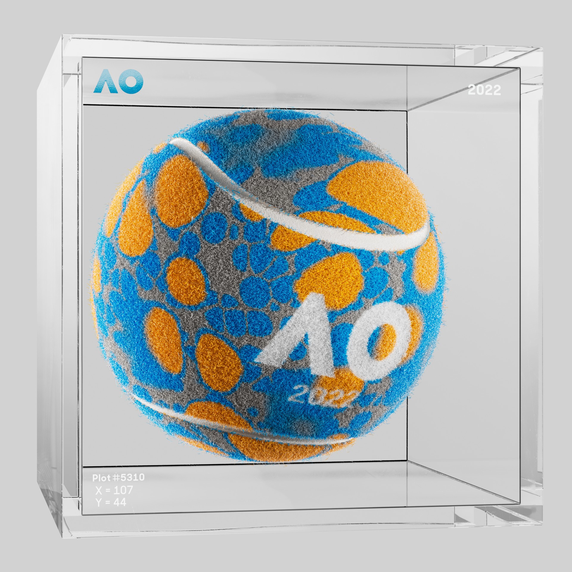 The Australian Open - The Australian Open Art Ball - AO Art Ball #1950 - NFT # 1950