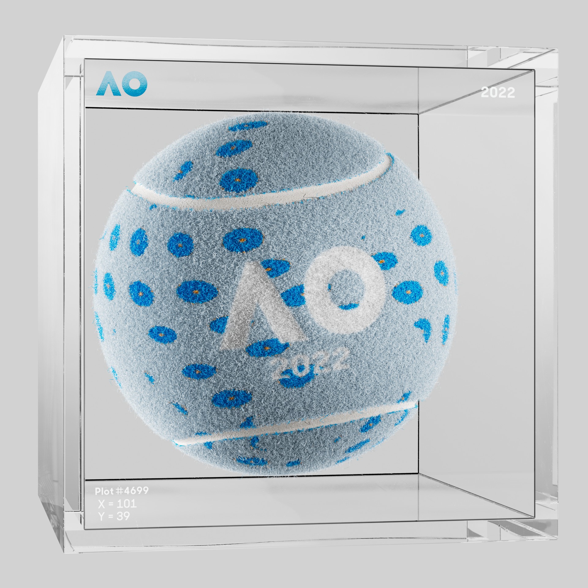 The Australian Open - The Australian Open Art Ball - AO Art Ball #1953 - NFT # 1953