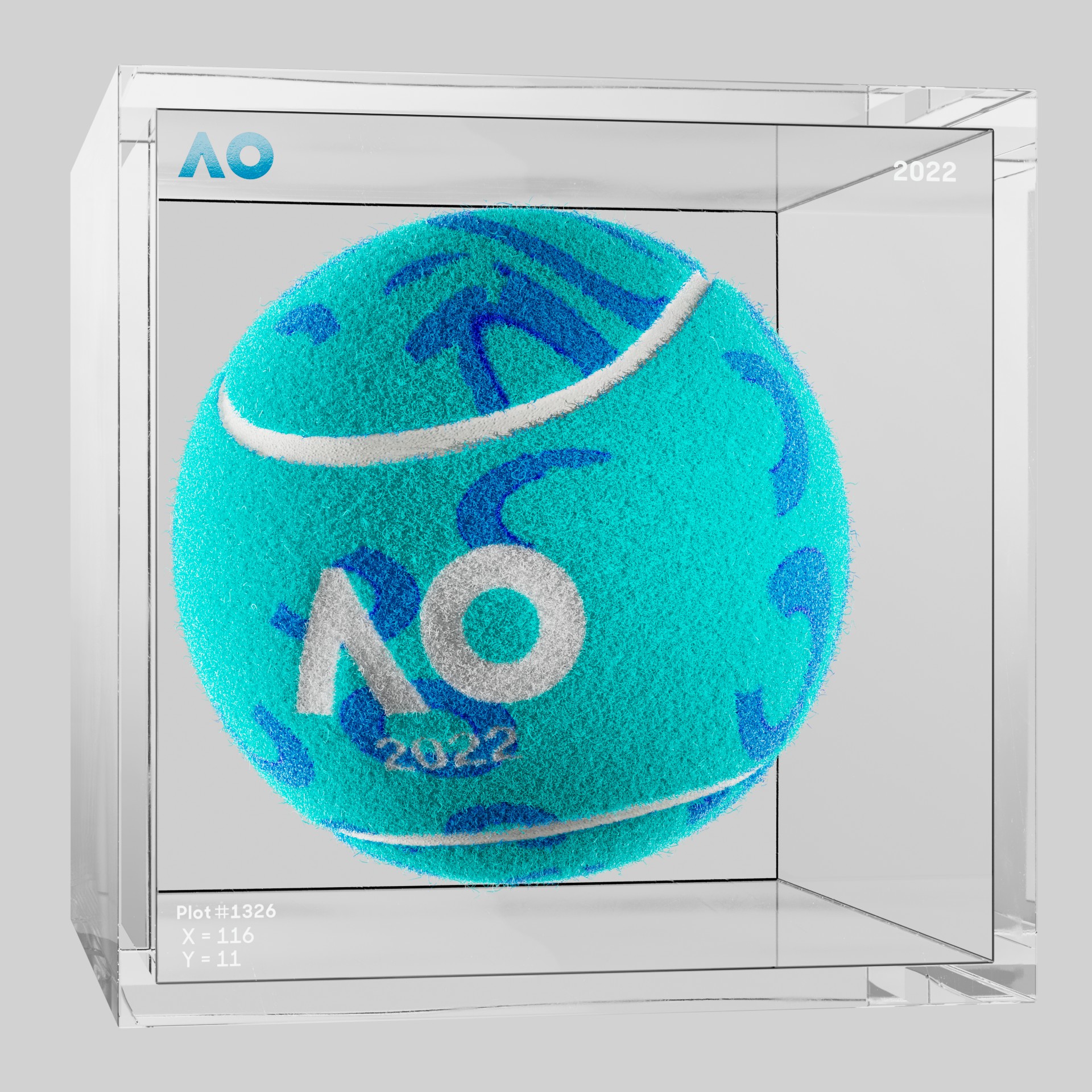 The Australian Open - The Australian Open Art Ball - AO Art Ball #1957 - NFT # 1957