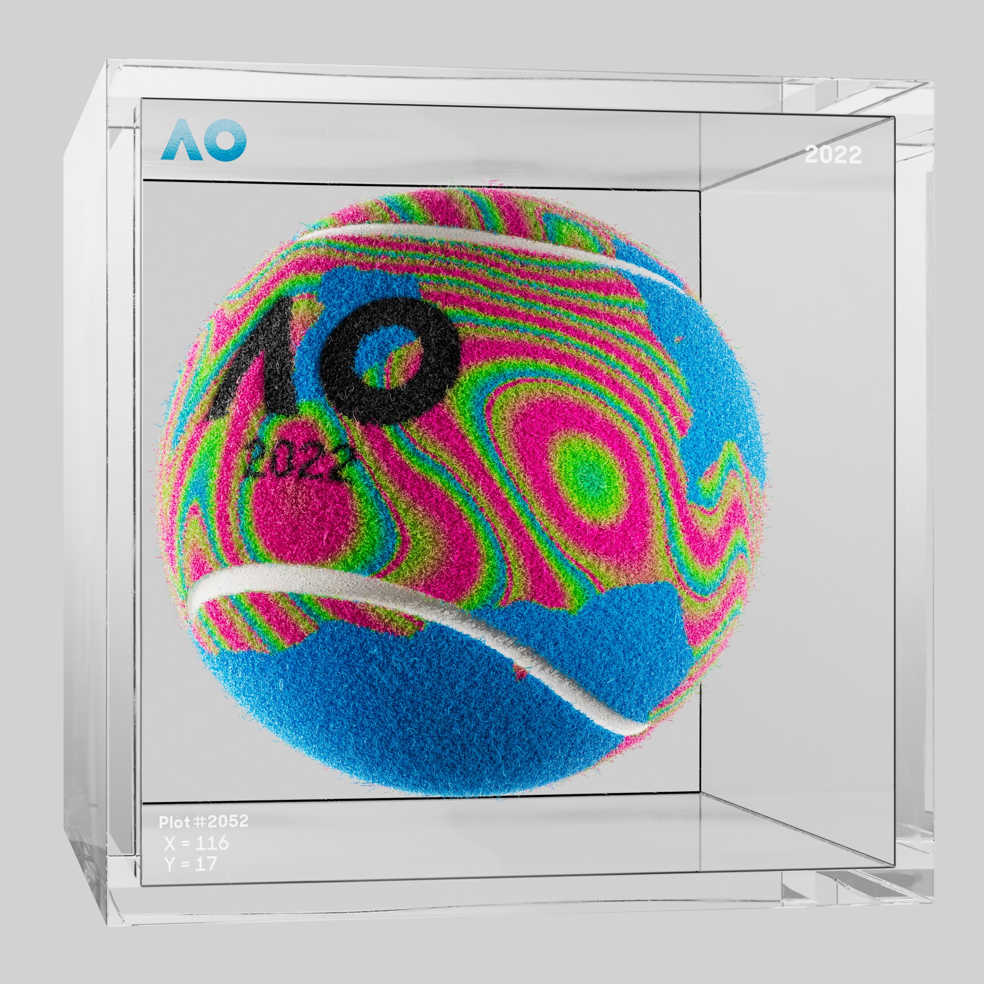 The Australian Open - The Australian Open Art Ball - AO Art Ball #1958 - NFT # 1958