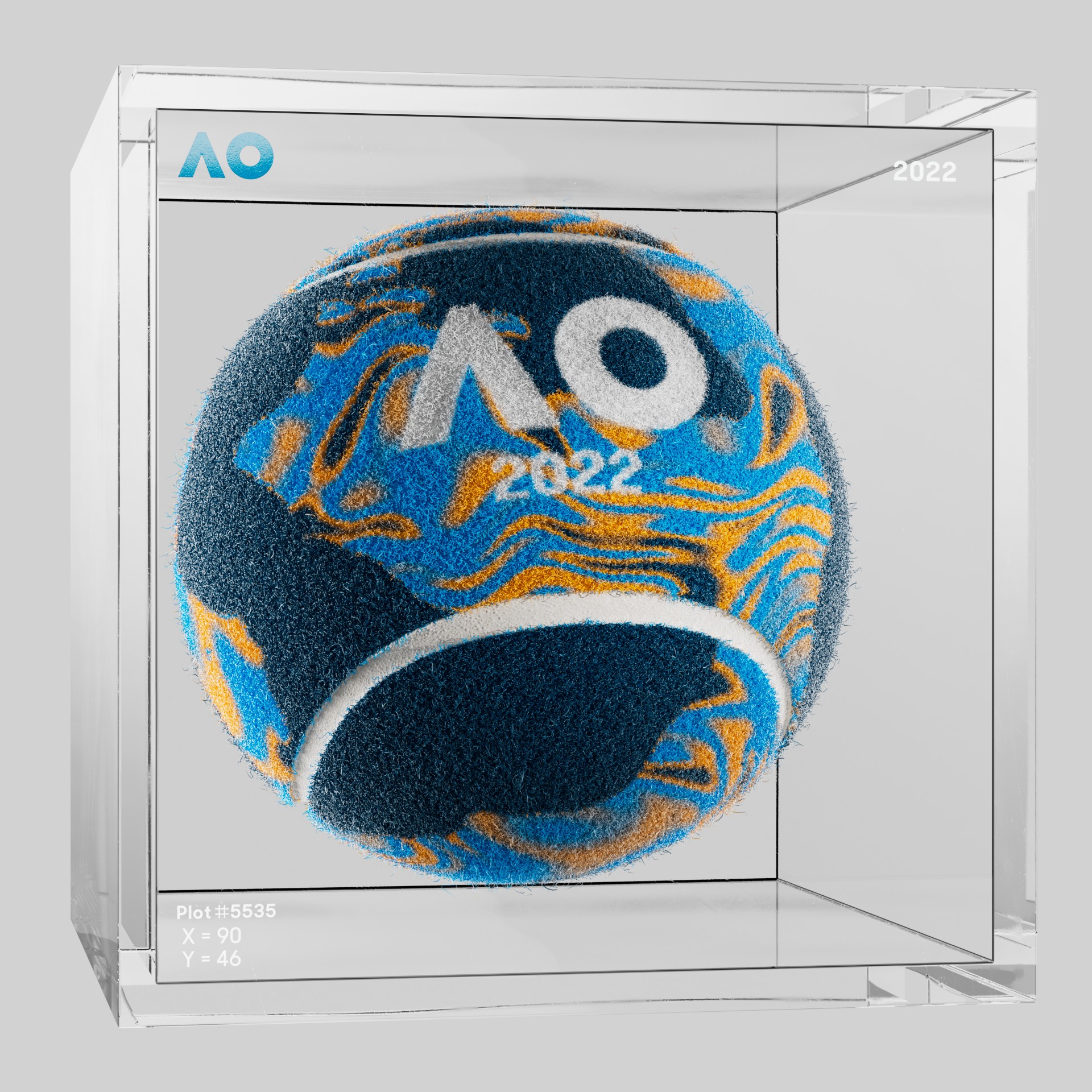 The Australian Open - The Australian Open Art Ball - AO Art Ball #196 - NFT # 196