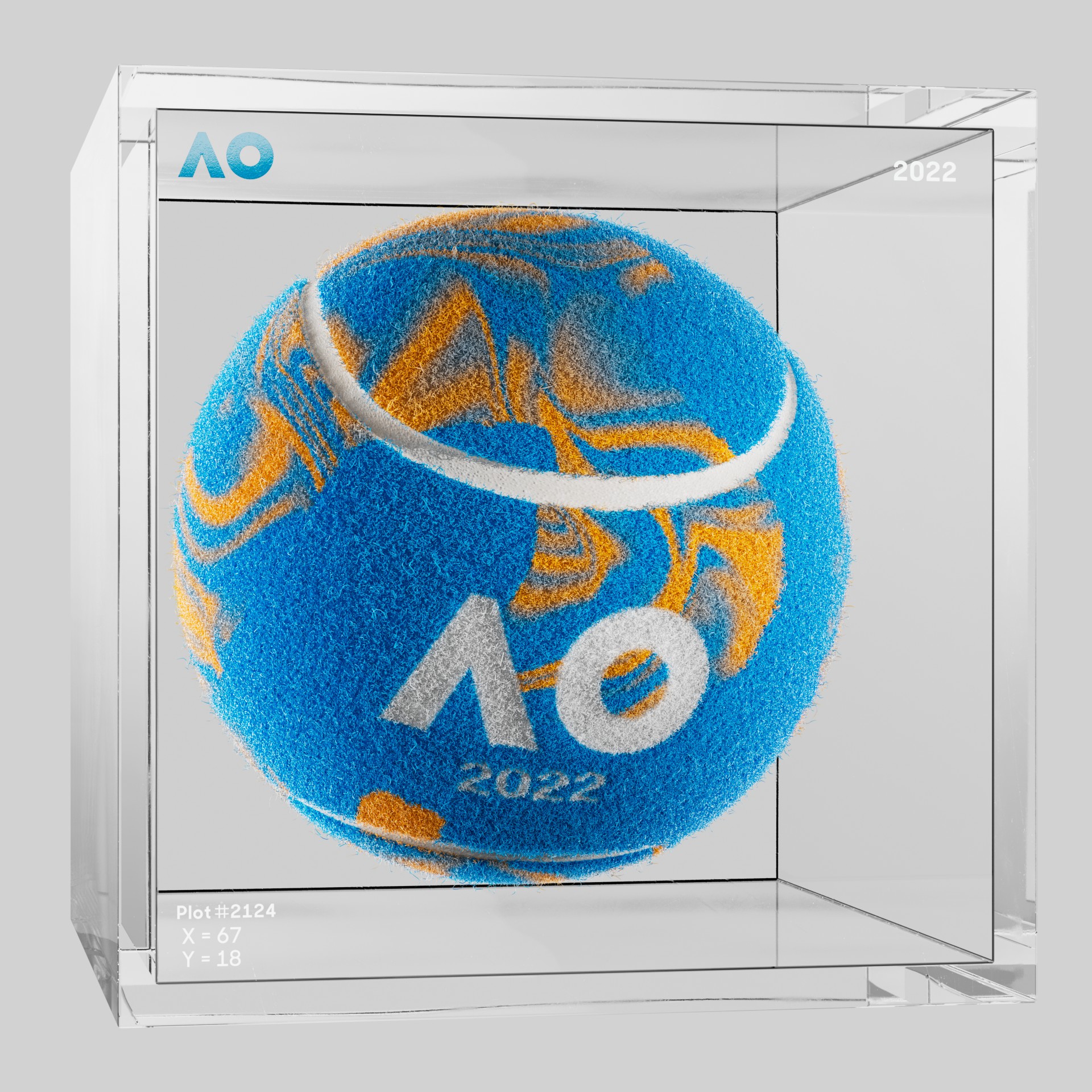 The Australian Open - The Australian Open Art Ball - AO Art Ball #1960 - NFT # 1960