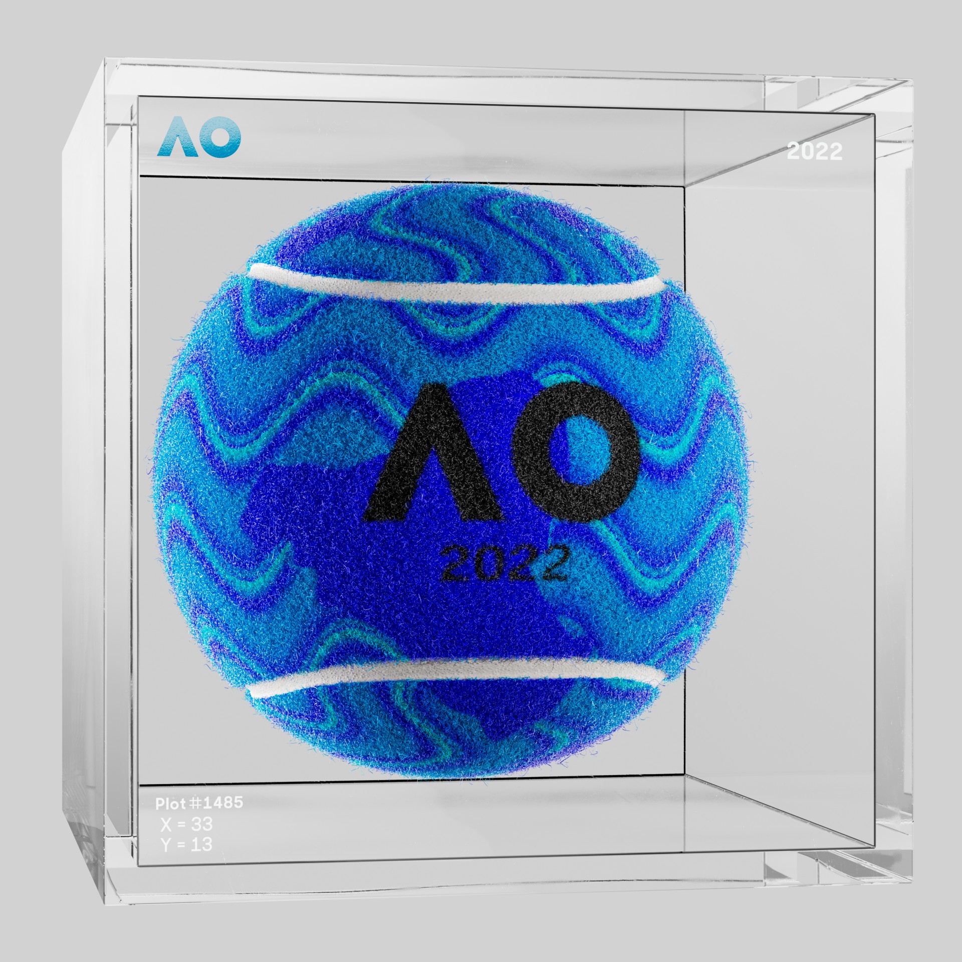 The Australian Open - The Australian Open Art Ball - AO Art Ball #1961 - NFT # 1961