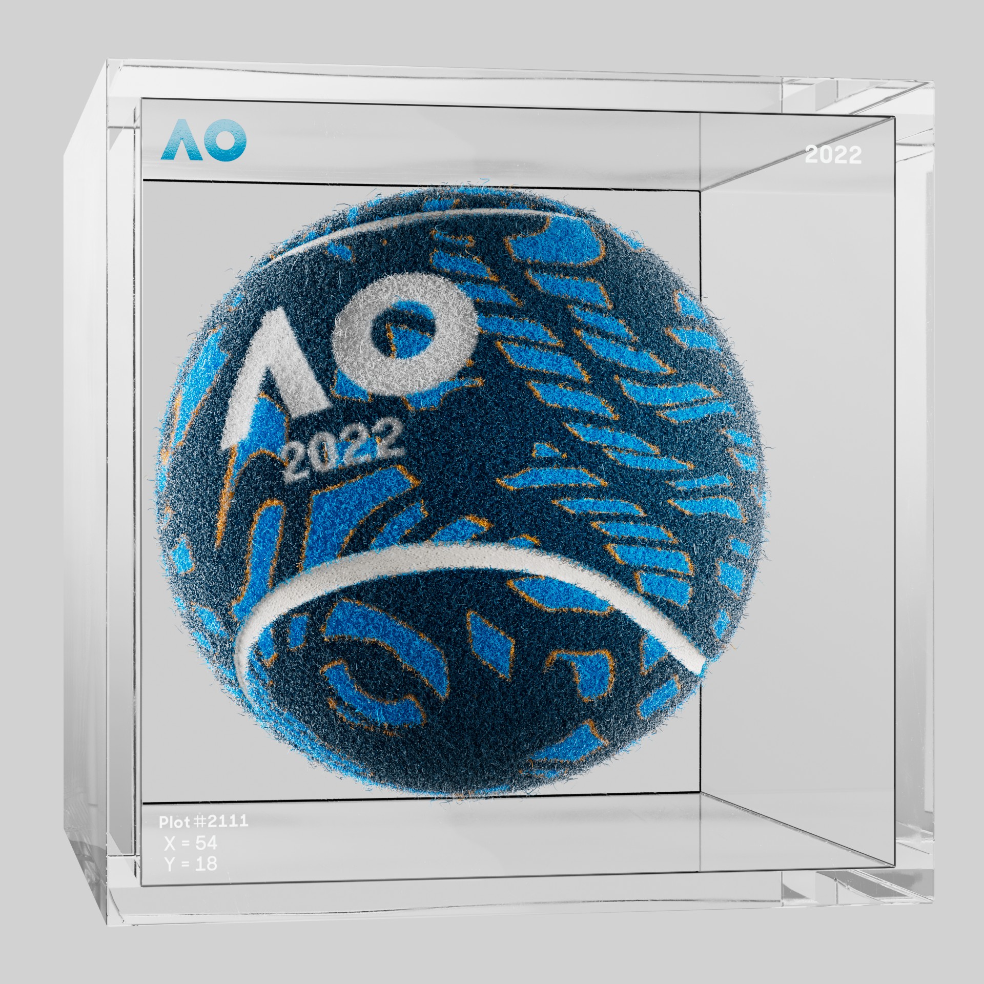 The Australian Open - The Australian Open Art Ball - AO Art Ball #1965 - NFT # 1965