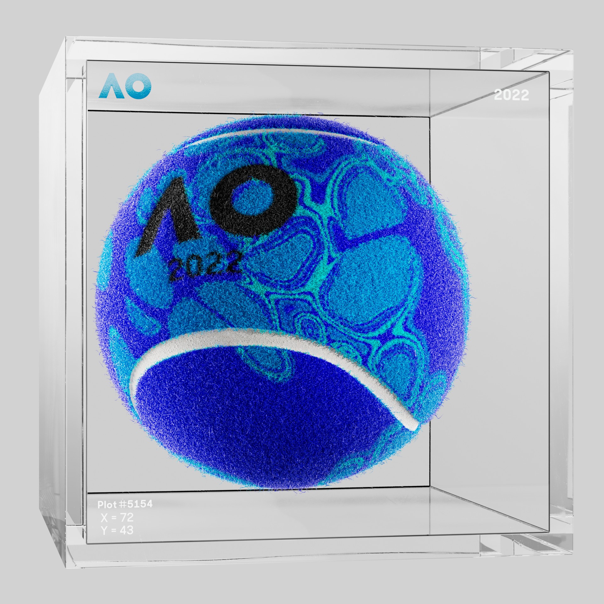 The Australian Open - The Australian Open Art Ball - AO Art Ball #1966 - NFT # 1966