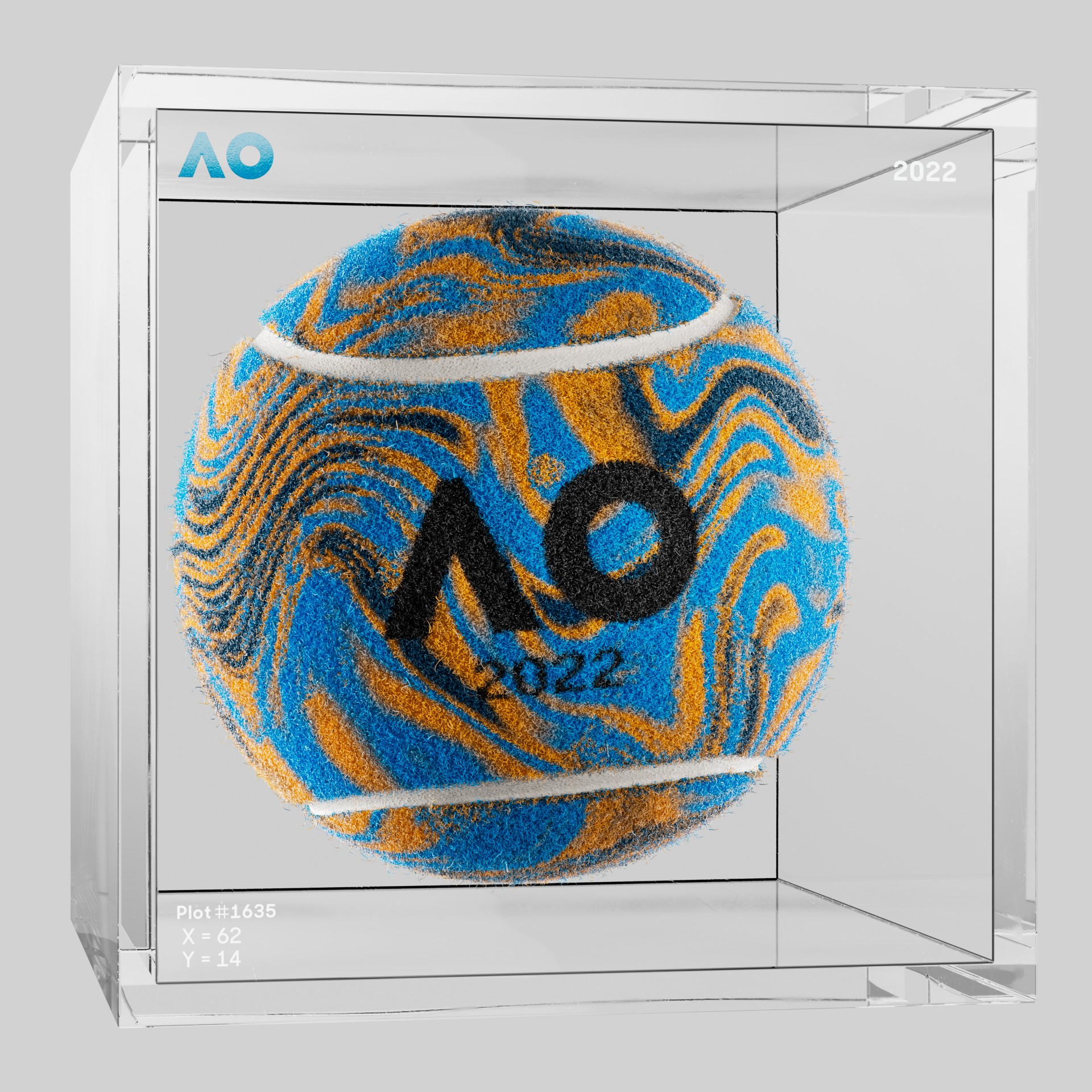 The Australian Open - The Australian Open Art Ball - AO Art Ball #1967 - NFT # 1967