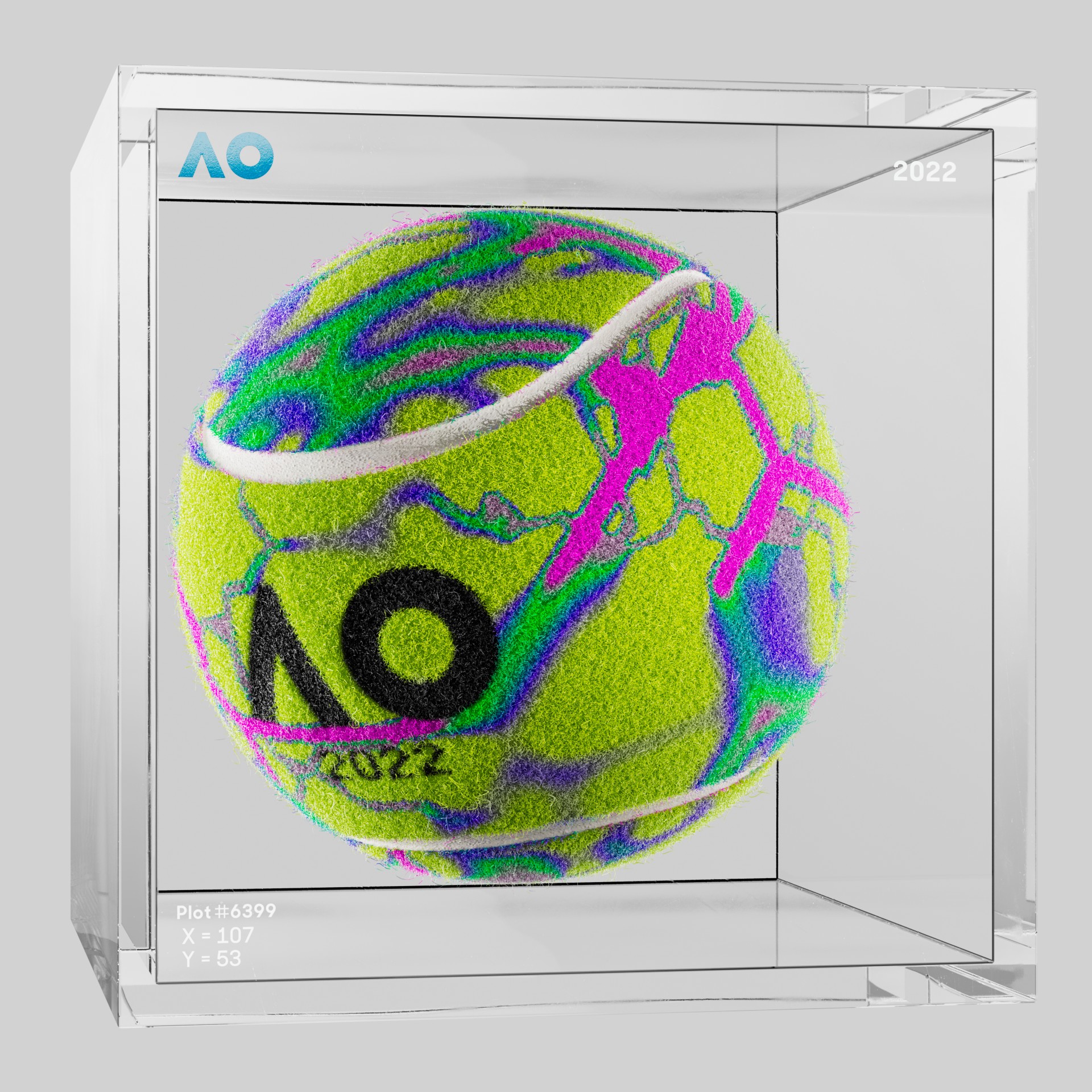 The Australian Open - The Australian Open Art Ball - AO Art Ball #1968 - NFT # 1968