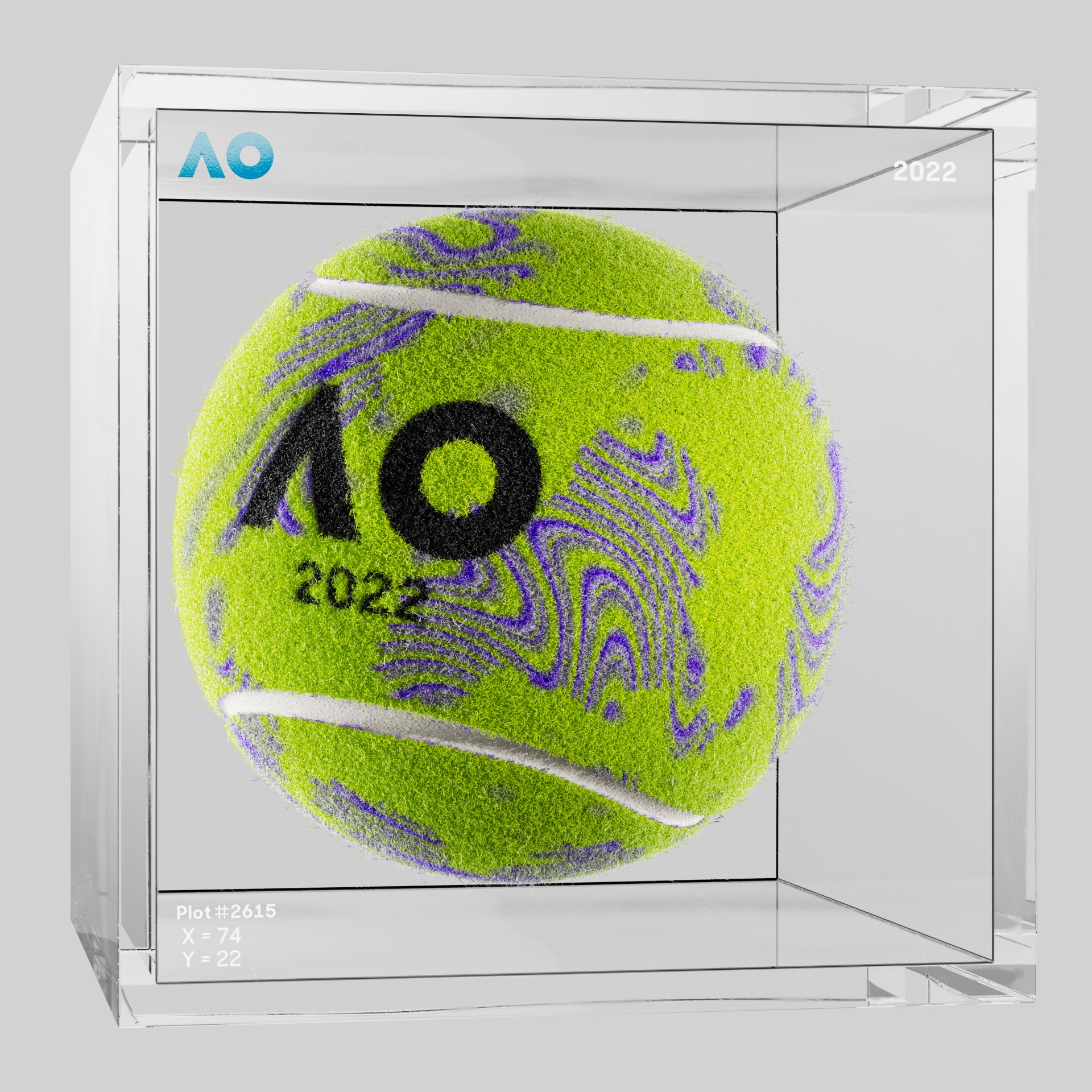 The Australian Open - The Australian Open Art Ball - AO Art Ball #197 - NFT # 197