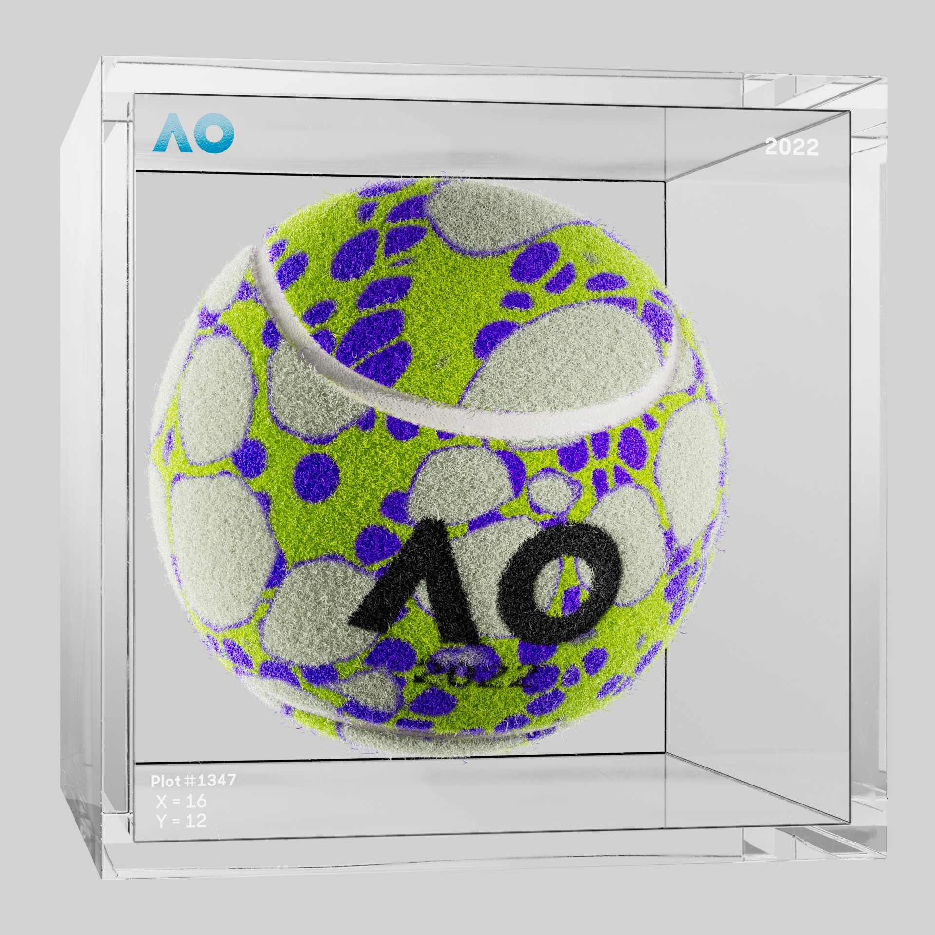 The Australian Open - The Australian Open Art Ball - AO Art Ball #1971 - NFT # 1971