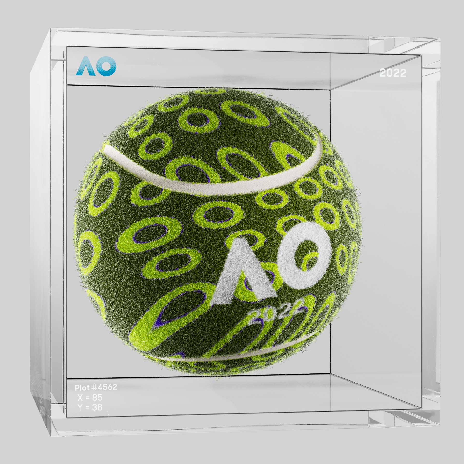 The Australian Open - The Australian Open Art Ball - AO Art Ball #1981 - NFT # 1981