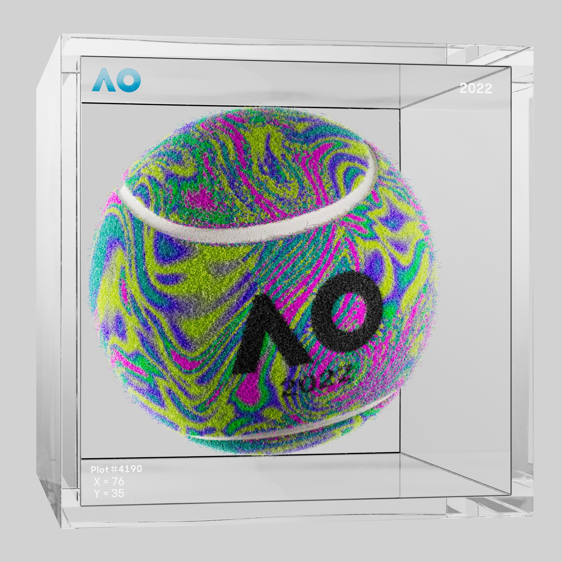 The Australian Open - The Australian Open Art Ball - AO Art Ball #1982 - NFT # 1982